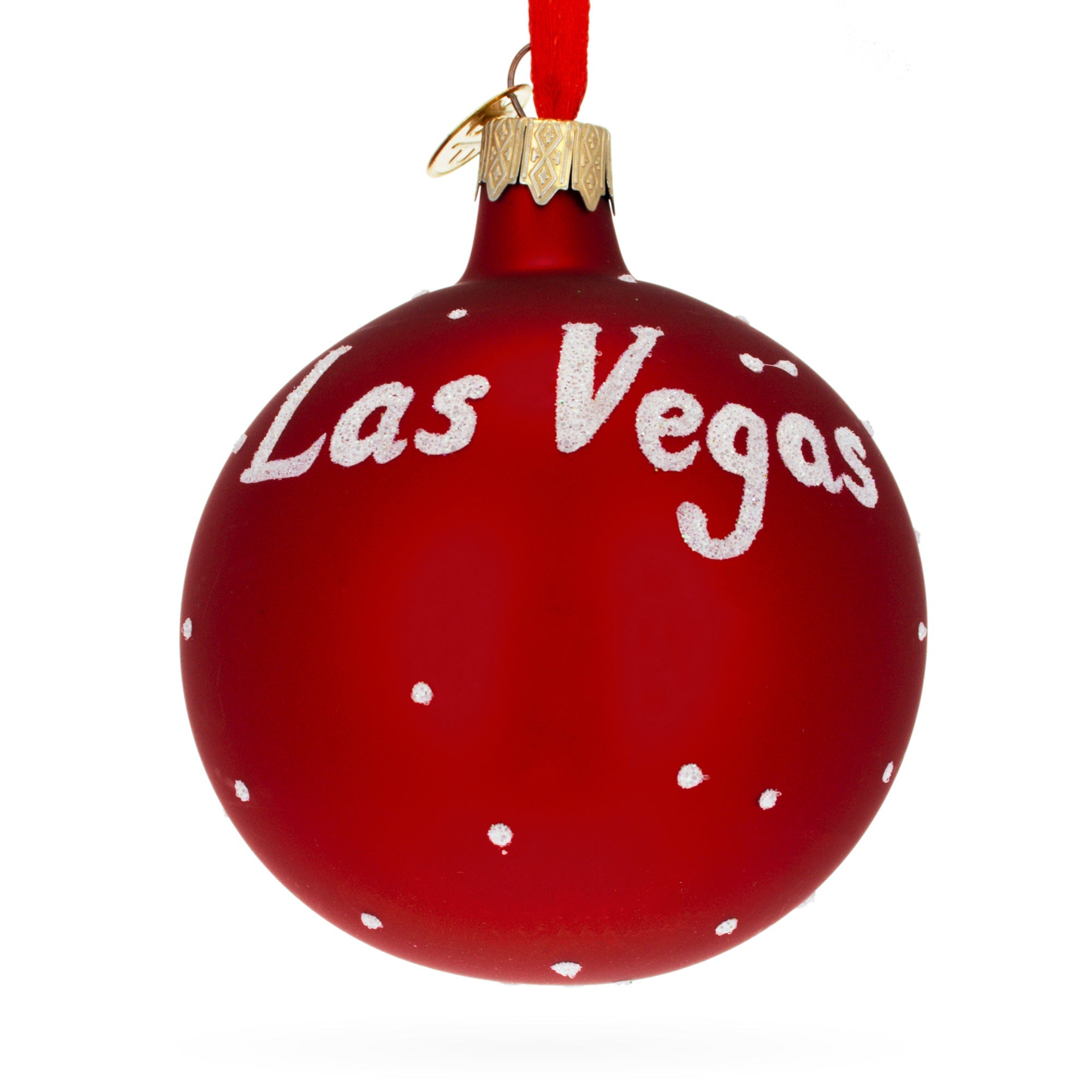 Las Vegas, Nevada Glass Ball Christmas Ornament 3.25 Inches