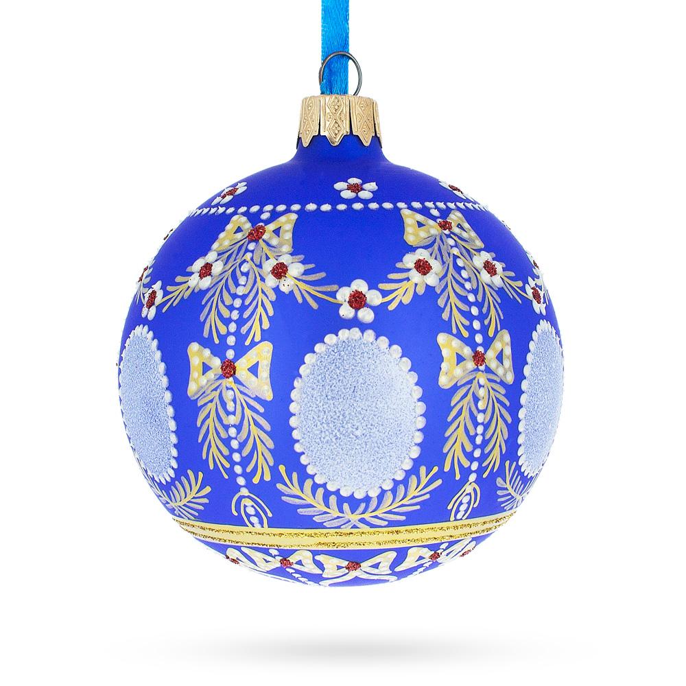 1908 Regal Alexander Palace Royal Egg - Blown Glass Ball Christmas Ornament 3.25 Inches