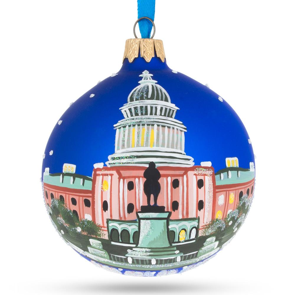 Washington, Dc Glass Ball Christmas Ornament 3.25 Inches