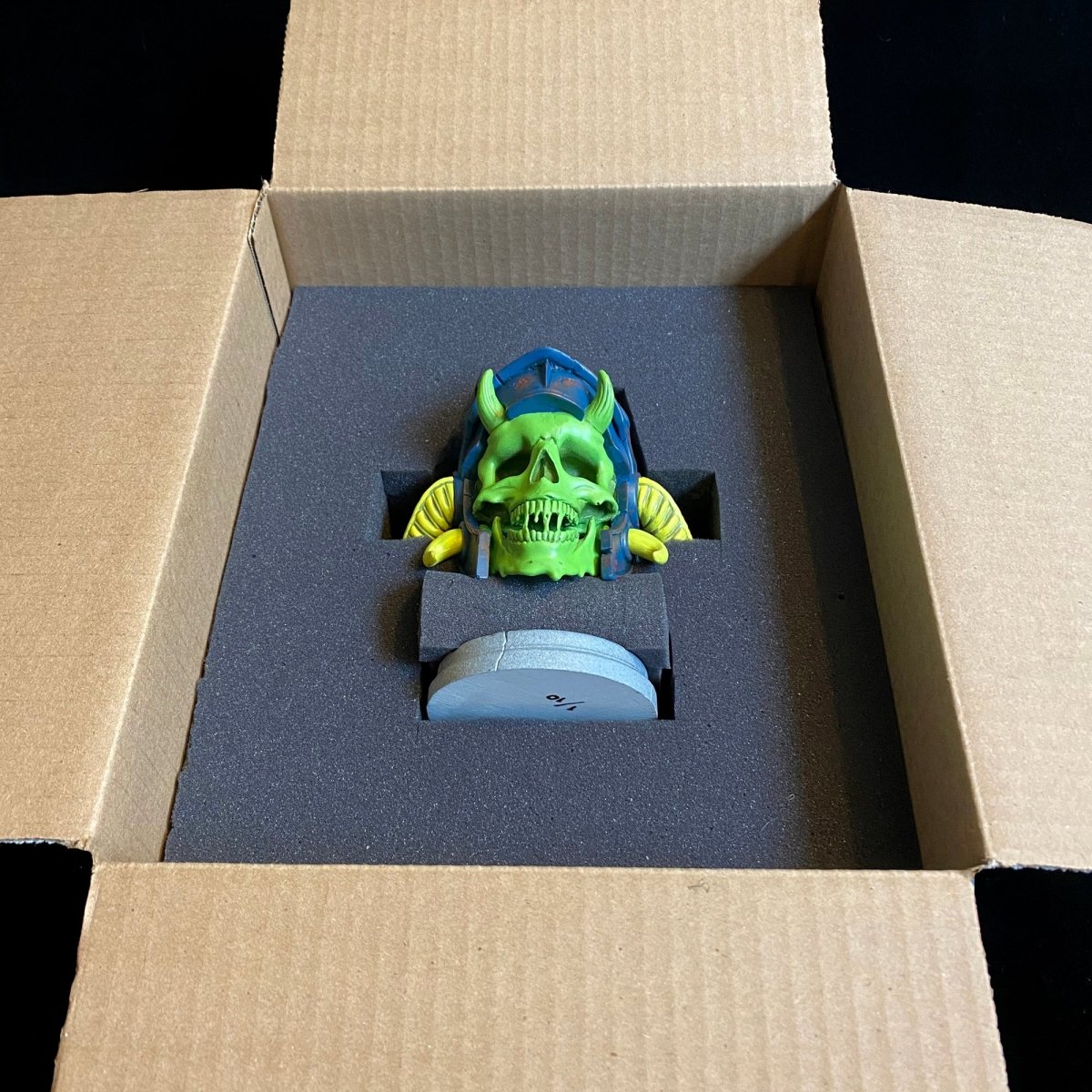 K-nor Warrior Skull Resin Figure