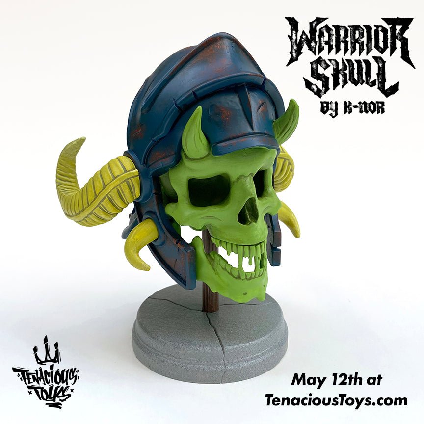 K-nor Warrior Skull Resin Figure