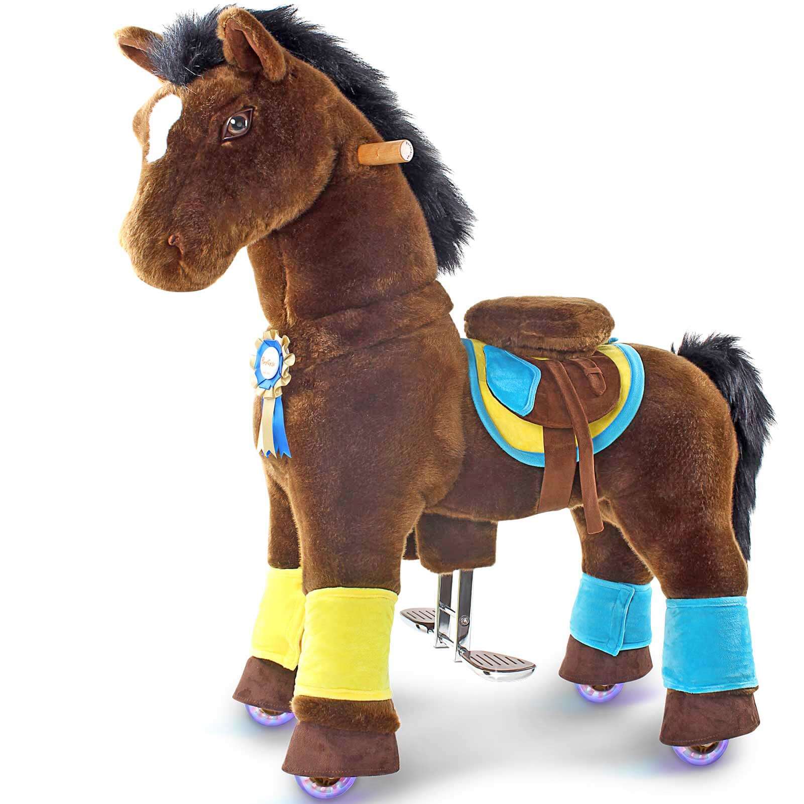 Model K Chocolate Ride On Horse For Age 4-8 (accessories Included)