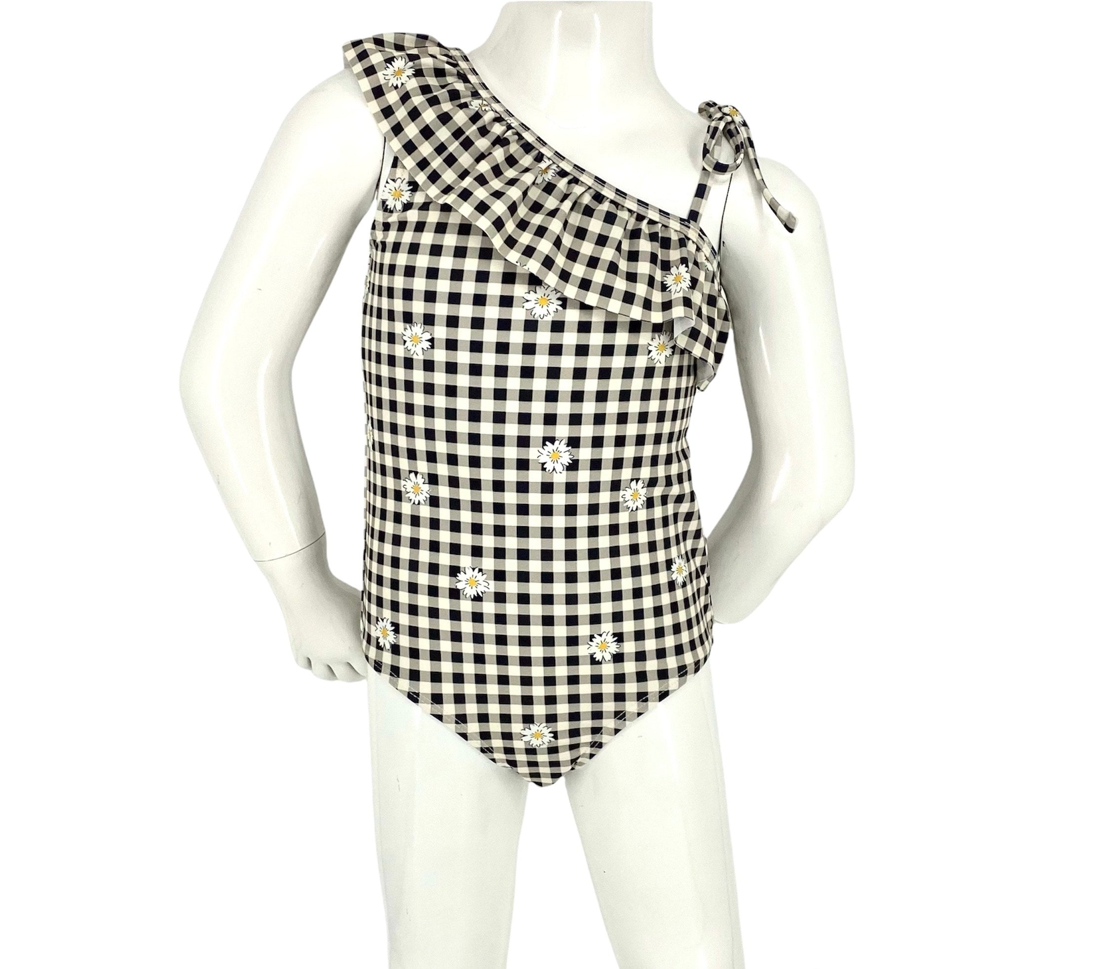 K4720-gingham Daisy Blk