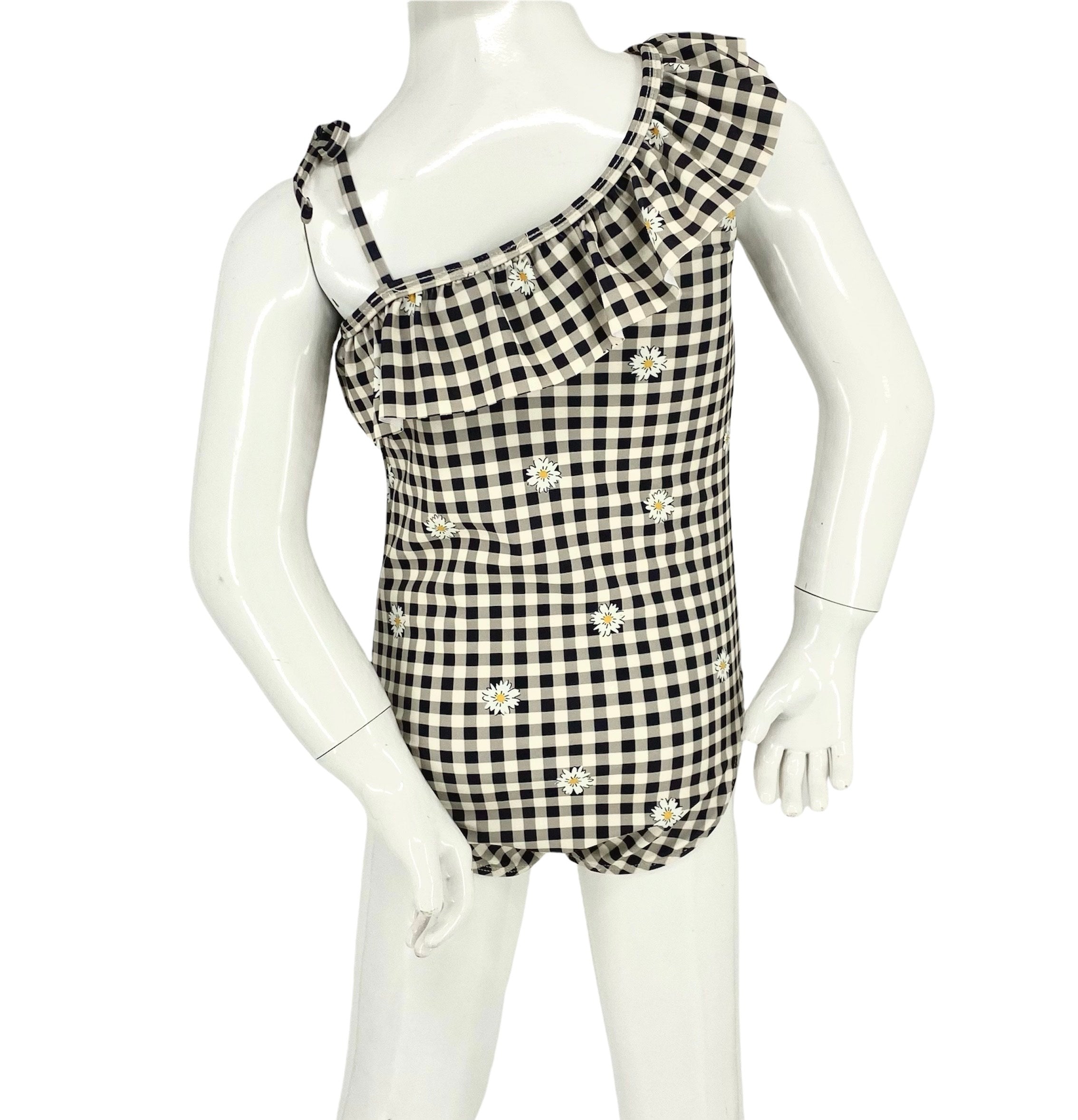 K4720-gingham Daisy Blk