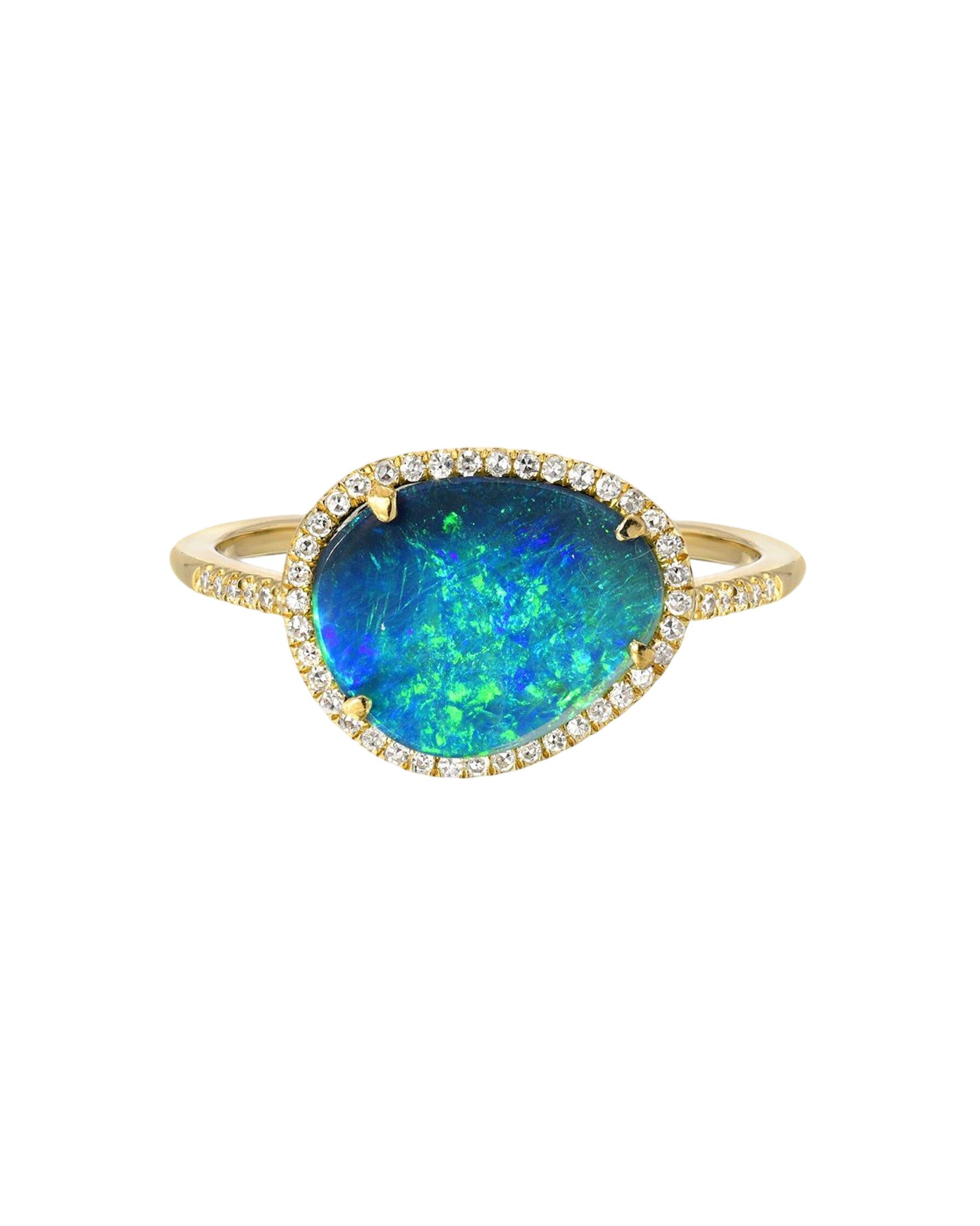 Diamond Opal Ring