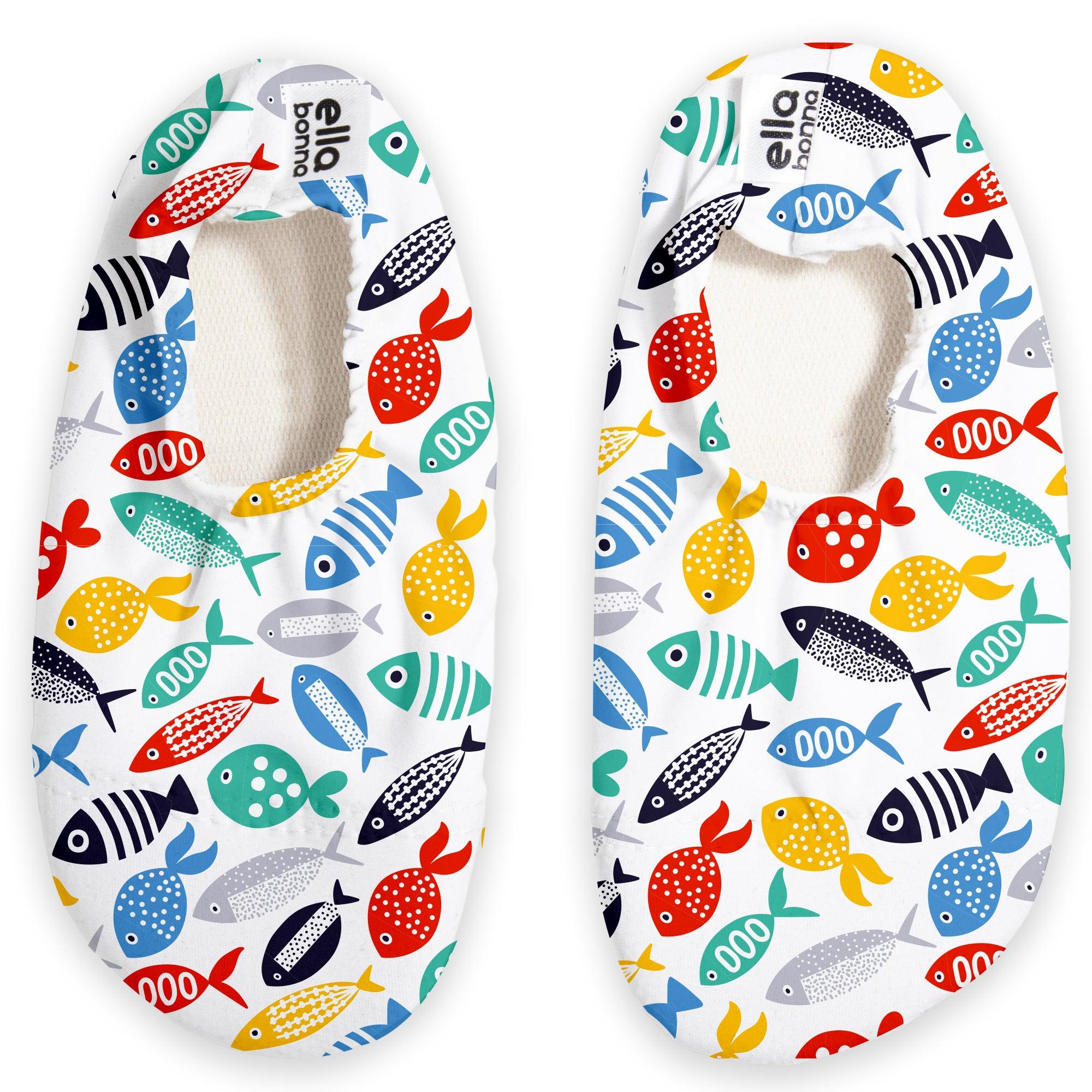 Non-slip Sole, Unisex Baby, Children's Sea Shoes, Pool Booties, Colorful Fish