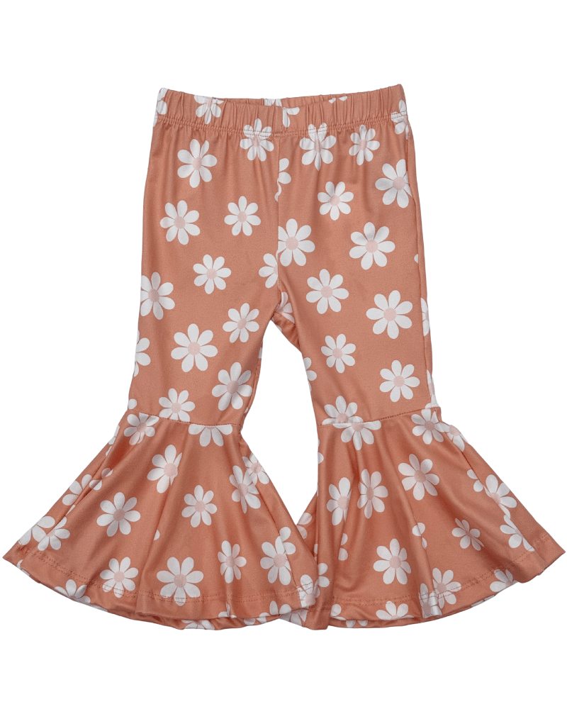 Keely Exaggerated Bell Bottoms - Peach Blossom