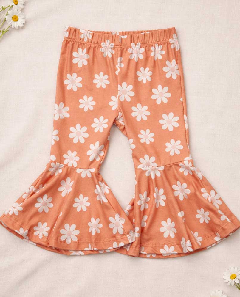 Keely Exaggerated Bell Bottoms - Peach Blossom