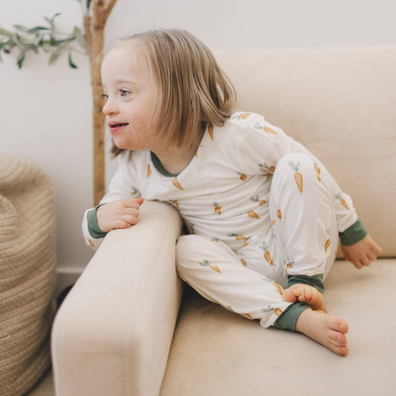 Keep Calm And Carrot On 2pc Bamboo Pajama Set