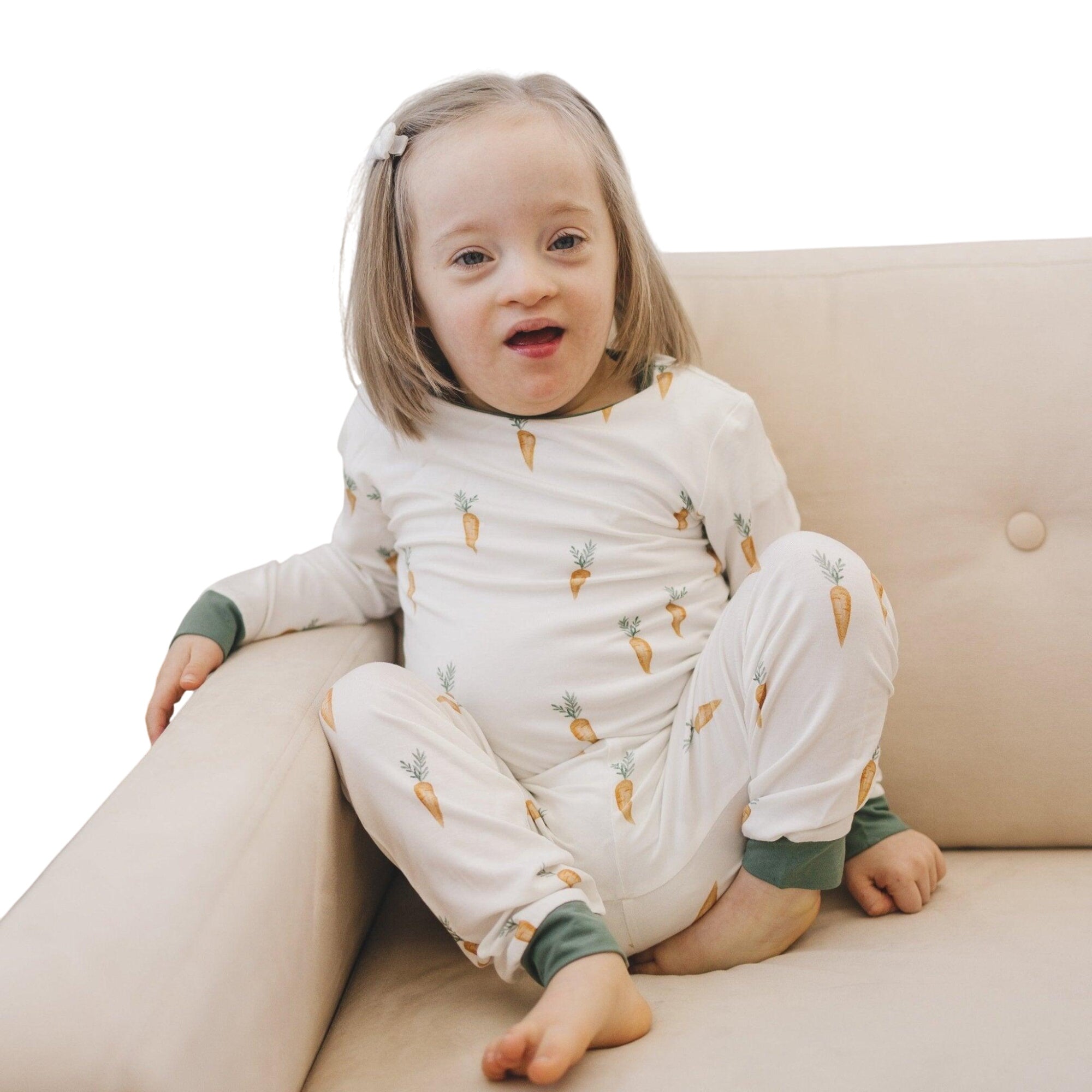 Keep Calm And Carrot On 2pc Bamboo Pajama Set