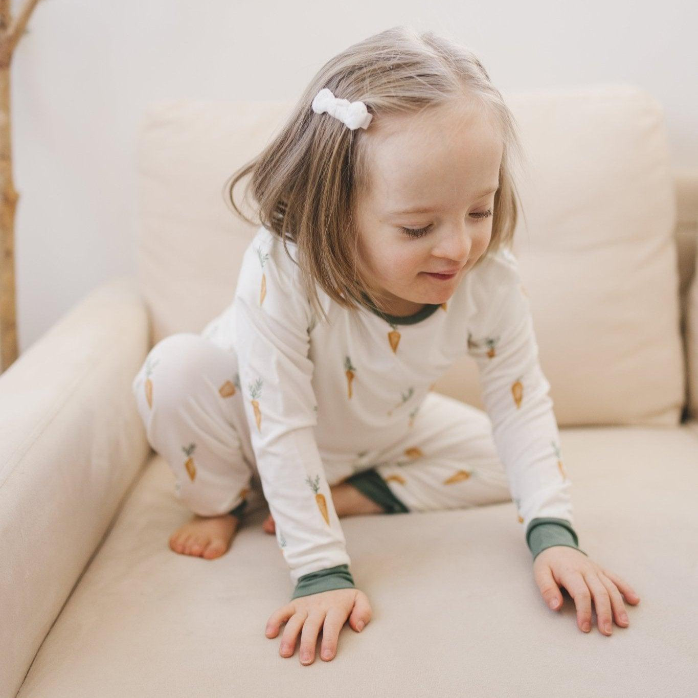 Keep Calm And Carrot On 2pc Bamboo Pajama Set