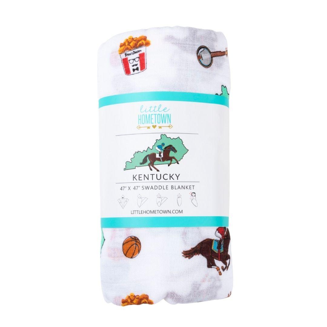 Kentucky Fried Baby Gift Bundle Bamboo Cotton Swaddle, Bib, Onesie