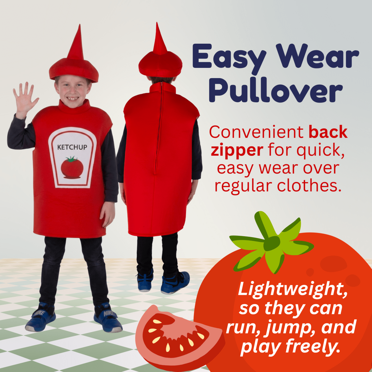Ketchup Bottle Costume - Kids