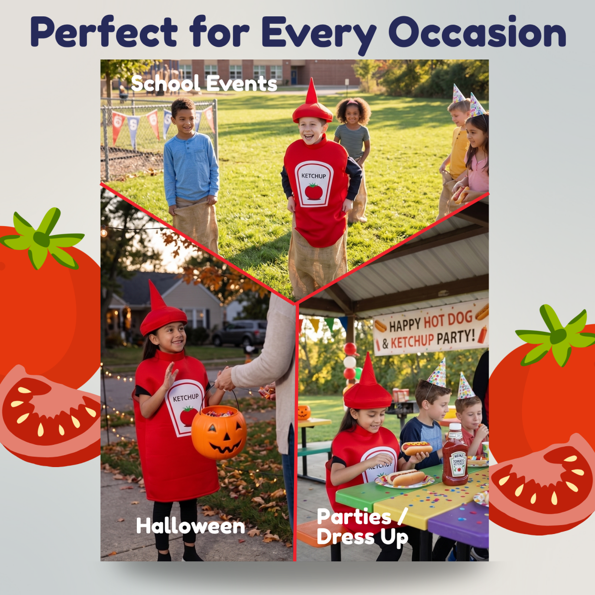 Ketchup Bottle Costume - Kids