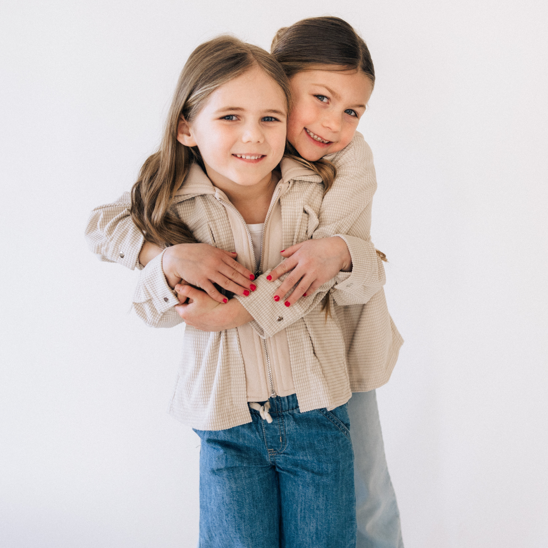 Textured Khaki Jacket - Child