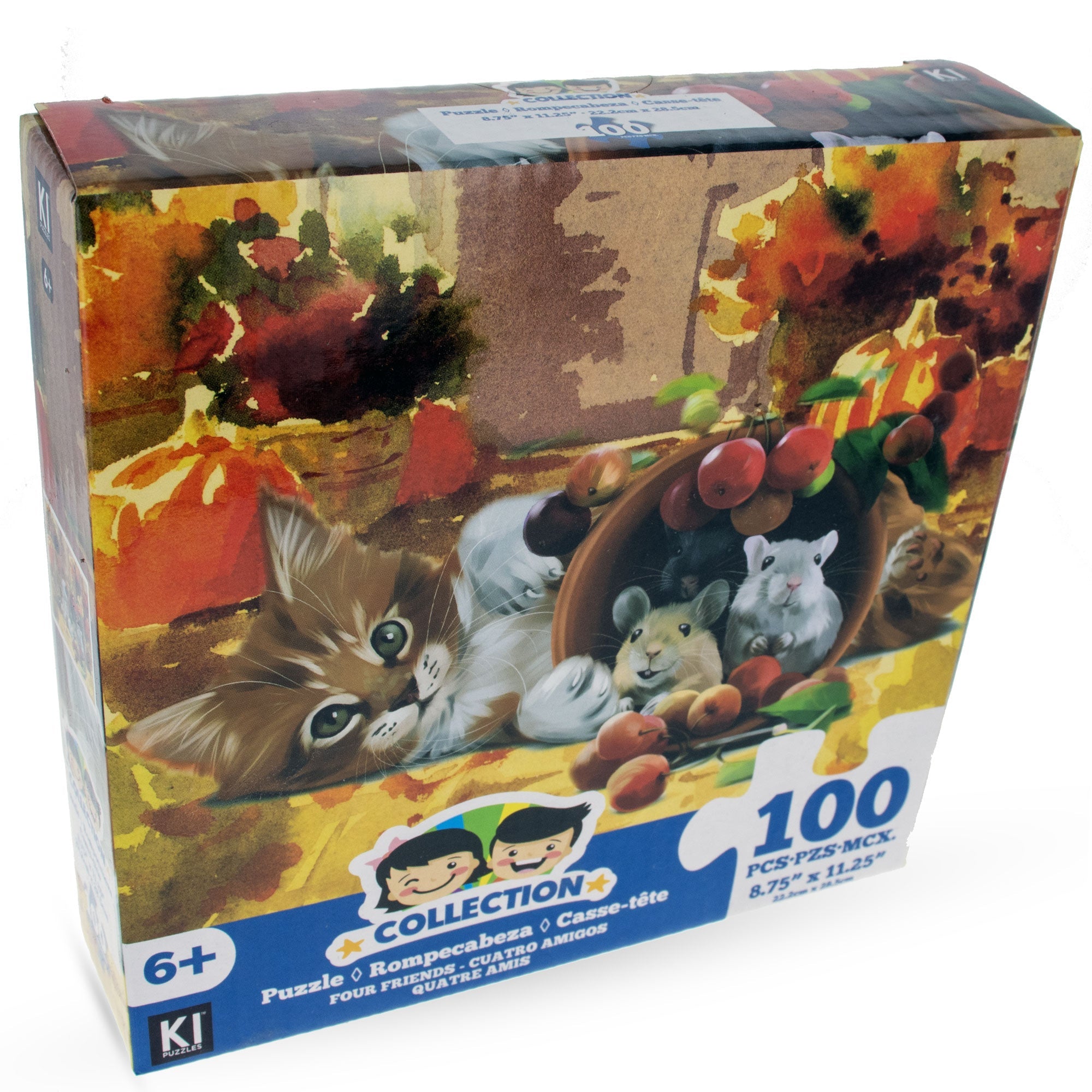 100 Piece Kitten With Mouse Puzzle For Kids