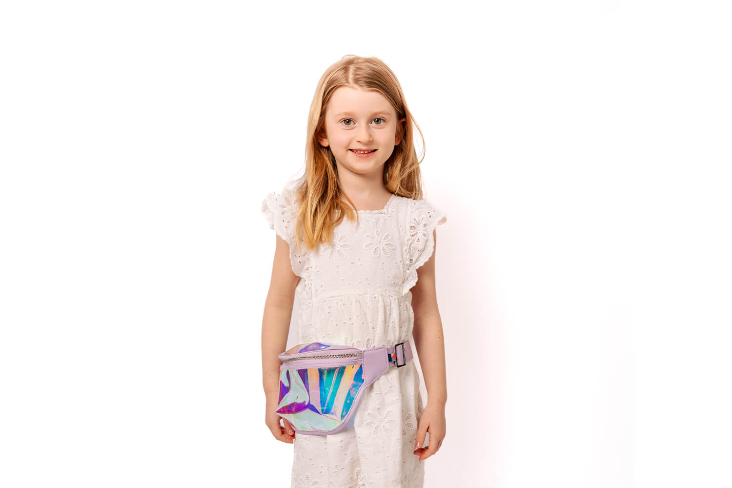 Kids Belt Bag - Iridescent Clear