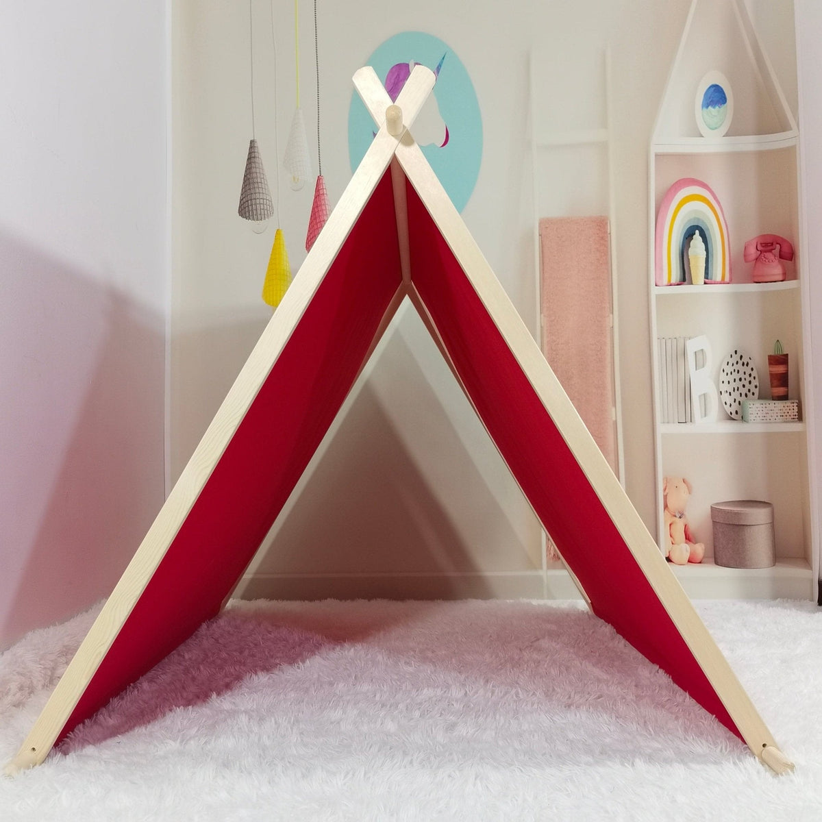 Kids A-frame Sleepover Tents With Lights