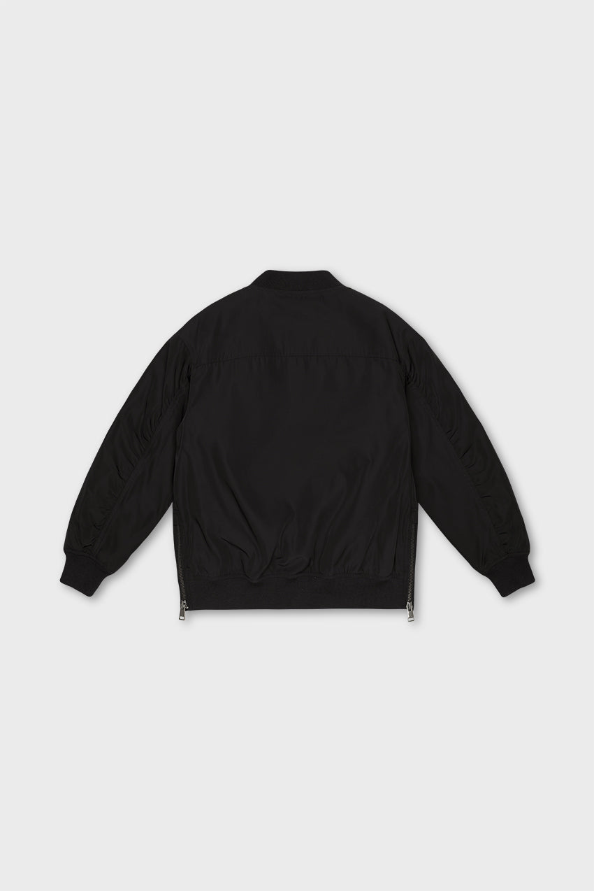 Bomber Jacket With Side Zips