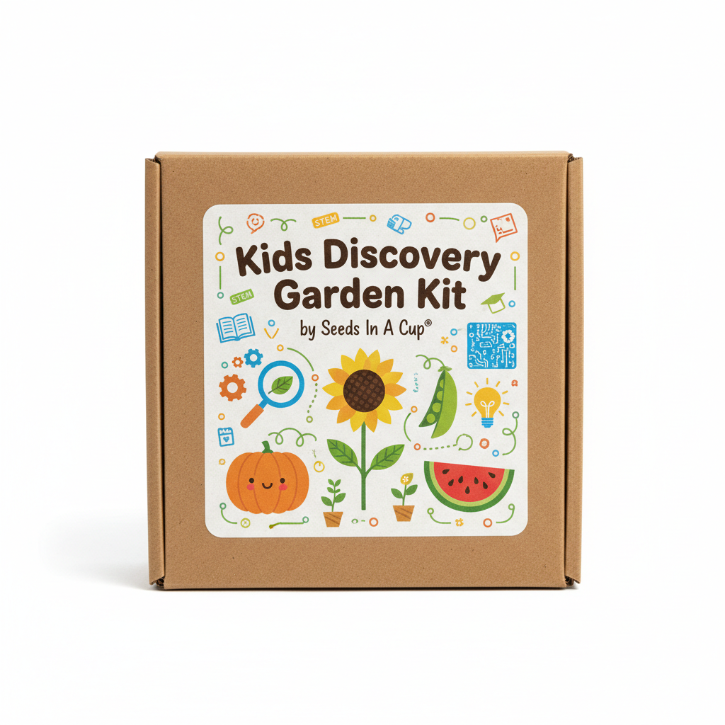 Kids' Discovery Garden Kit | Pumpkin, Sunflower, Peas & Watermelon |