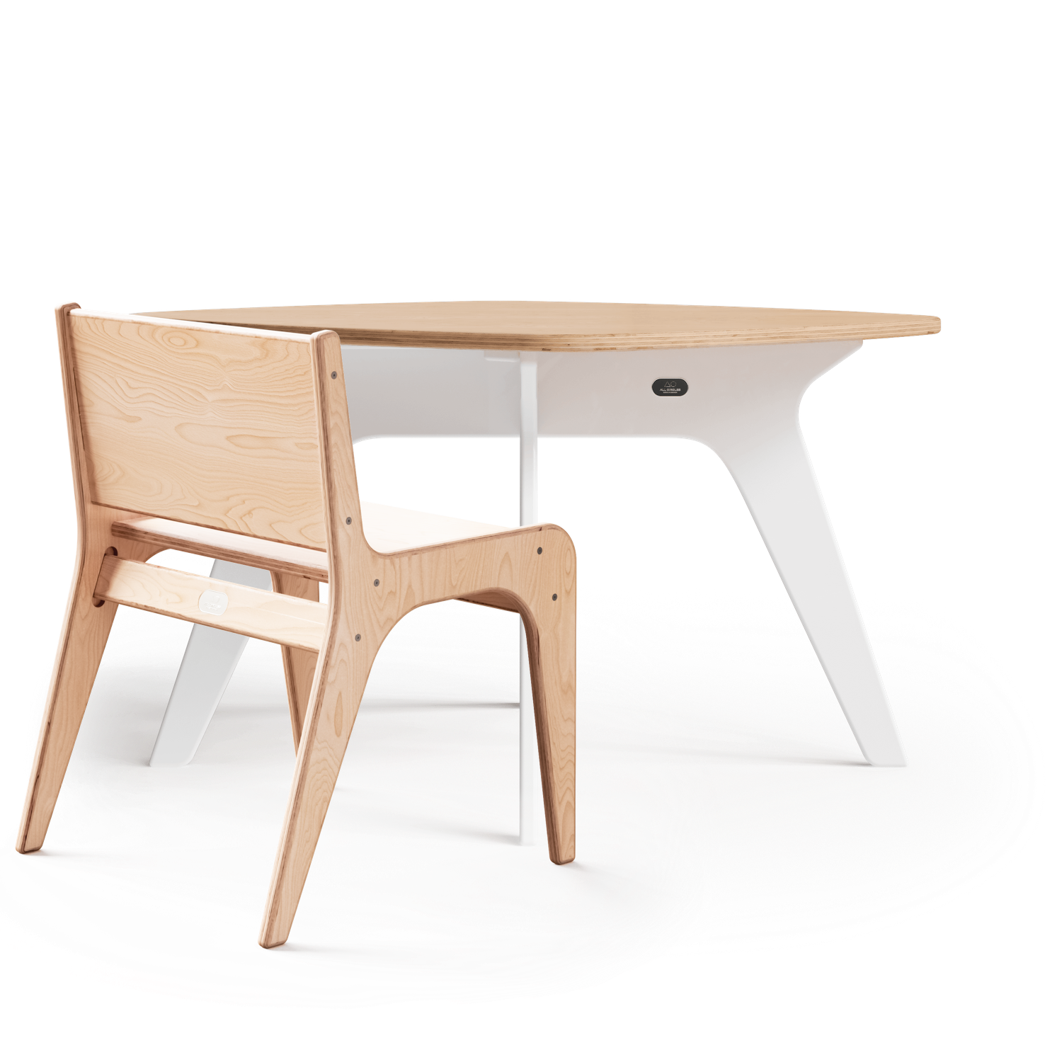 Wooden Table And Chair Combo