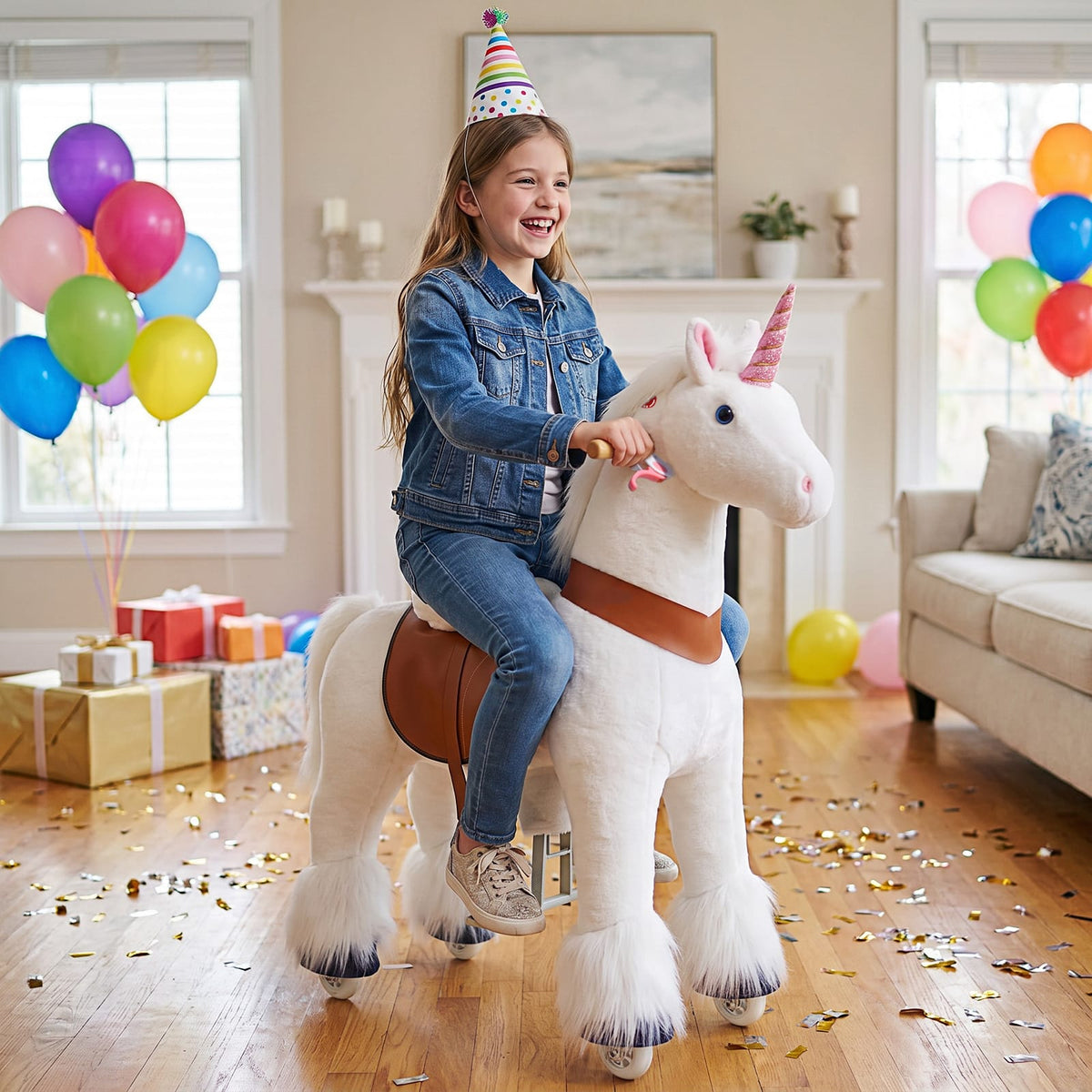 Model U® Unicorn Ride-on Toy Age 7+ – White