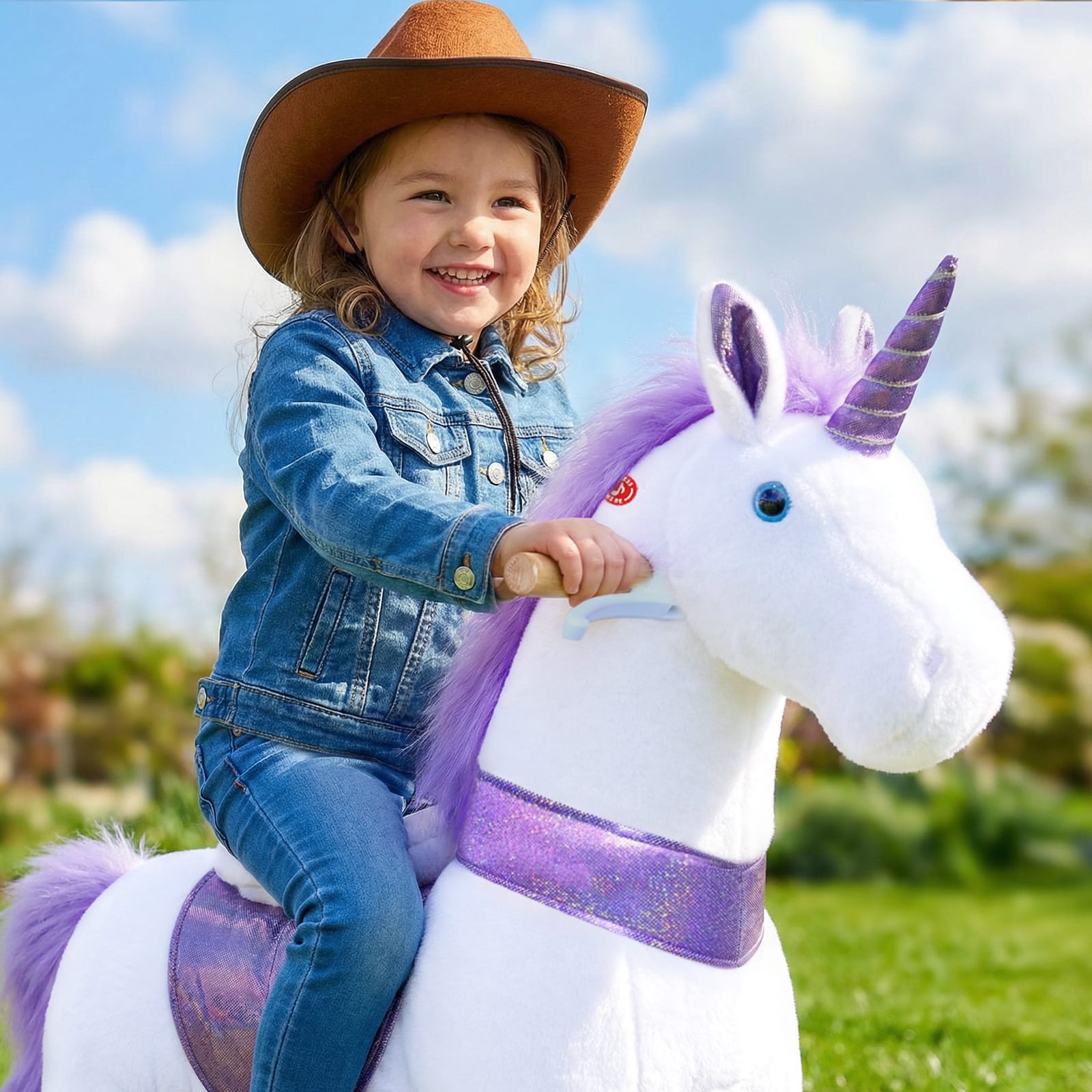 Model U Ride-on Unicorn Age 3-5 Purple