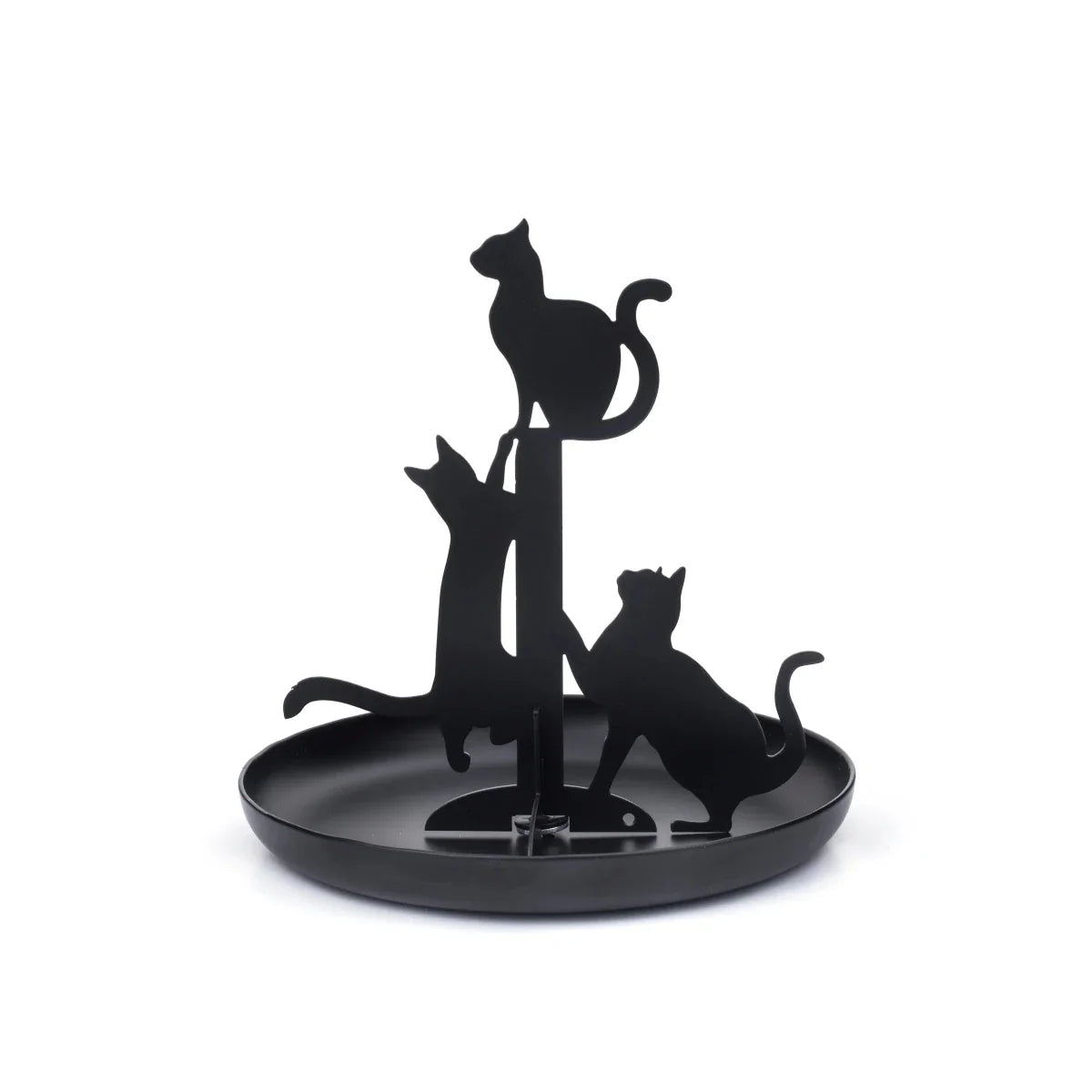 Kikkerland Black Cats Jewelry Holder Stand