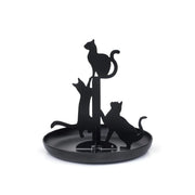 Kikkerland Black Cats Jewelry Holder Stand