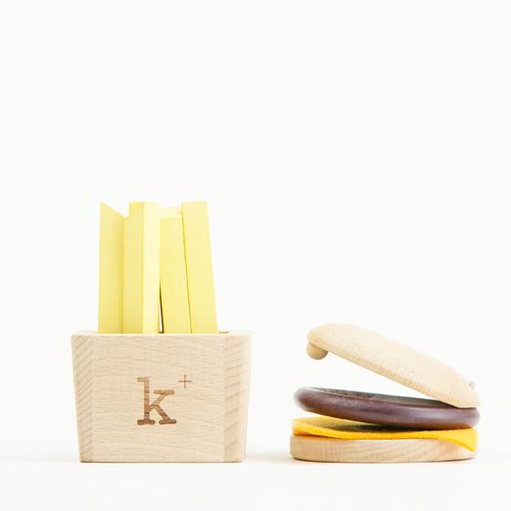 Hamburger & Fries Wooden Musical Set