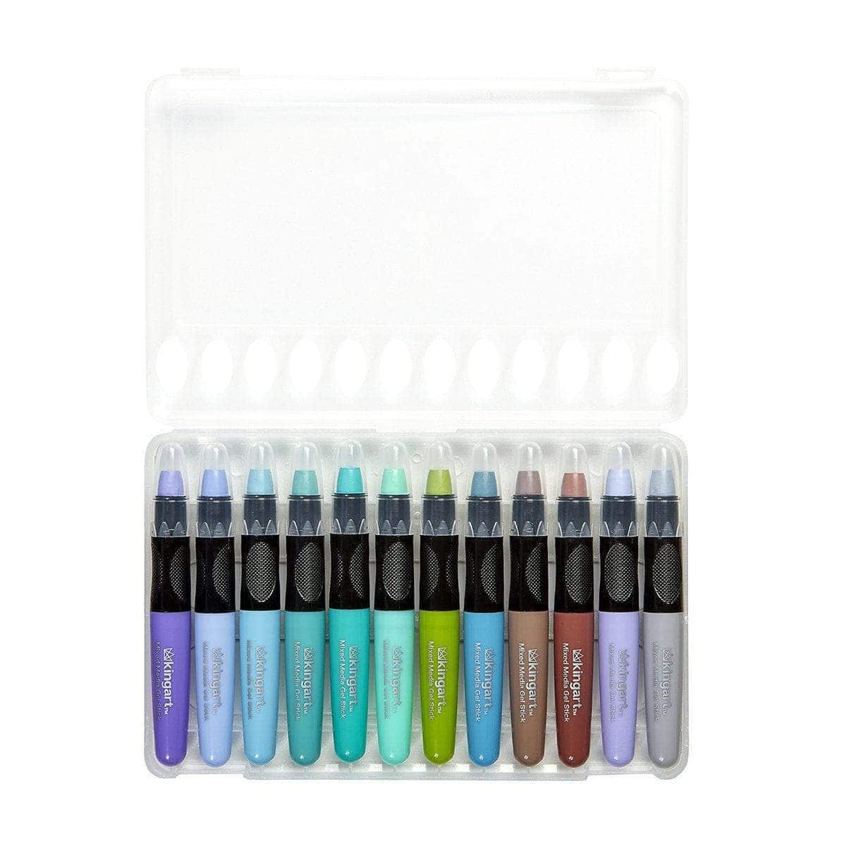 Mixed Media Gel Stick Crayons - 24 Pastel Colors