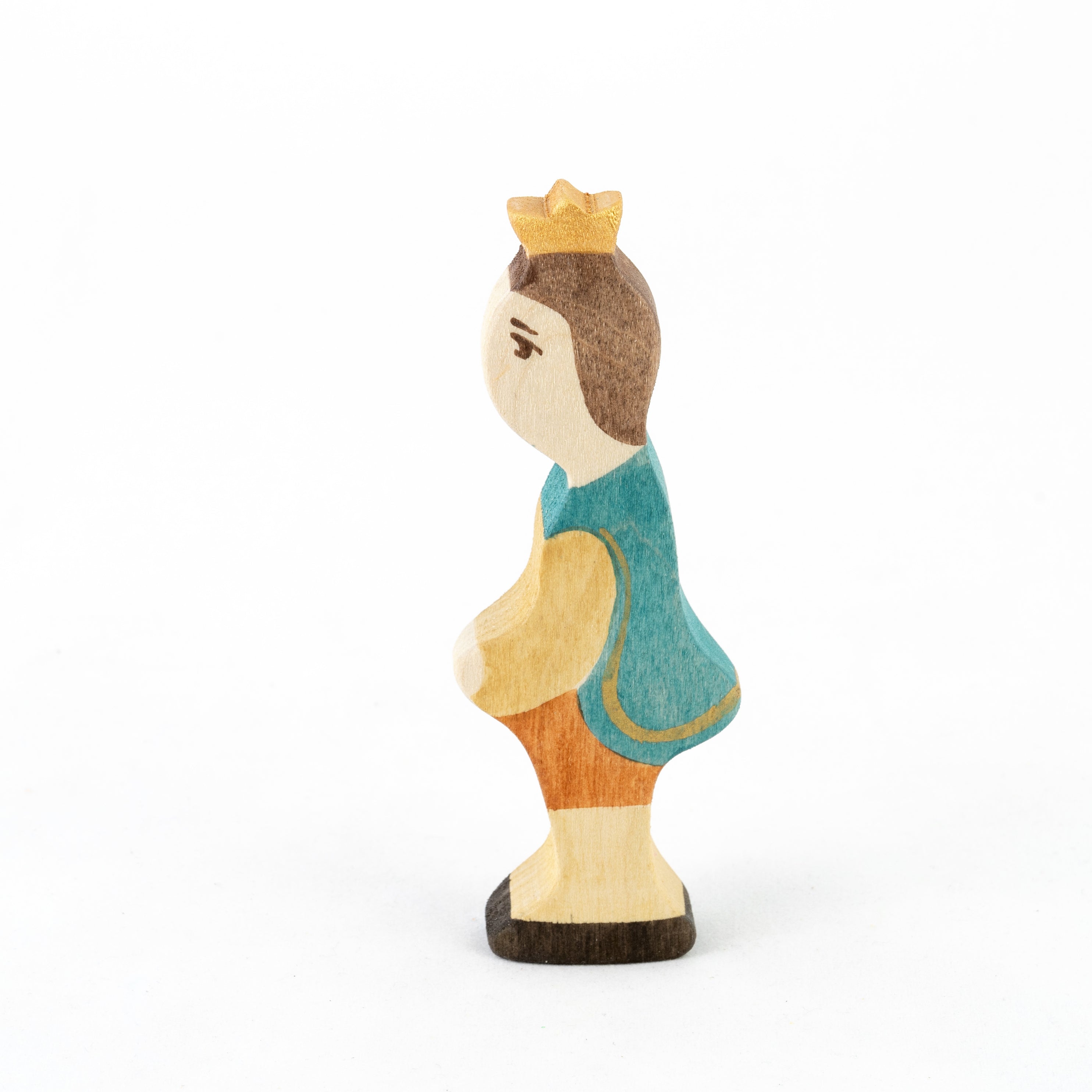 Waldorf Wooden Prince And Princess Figures- 2 Pieces