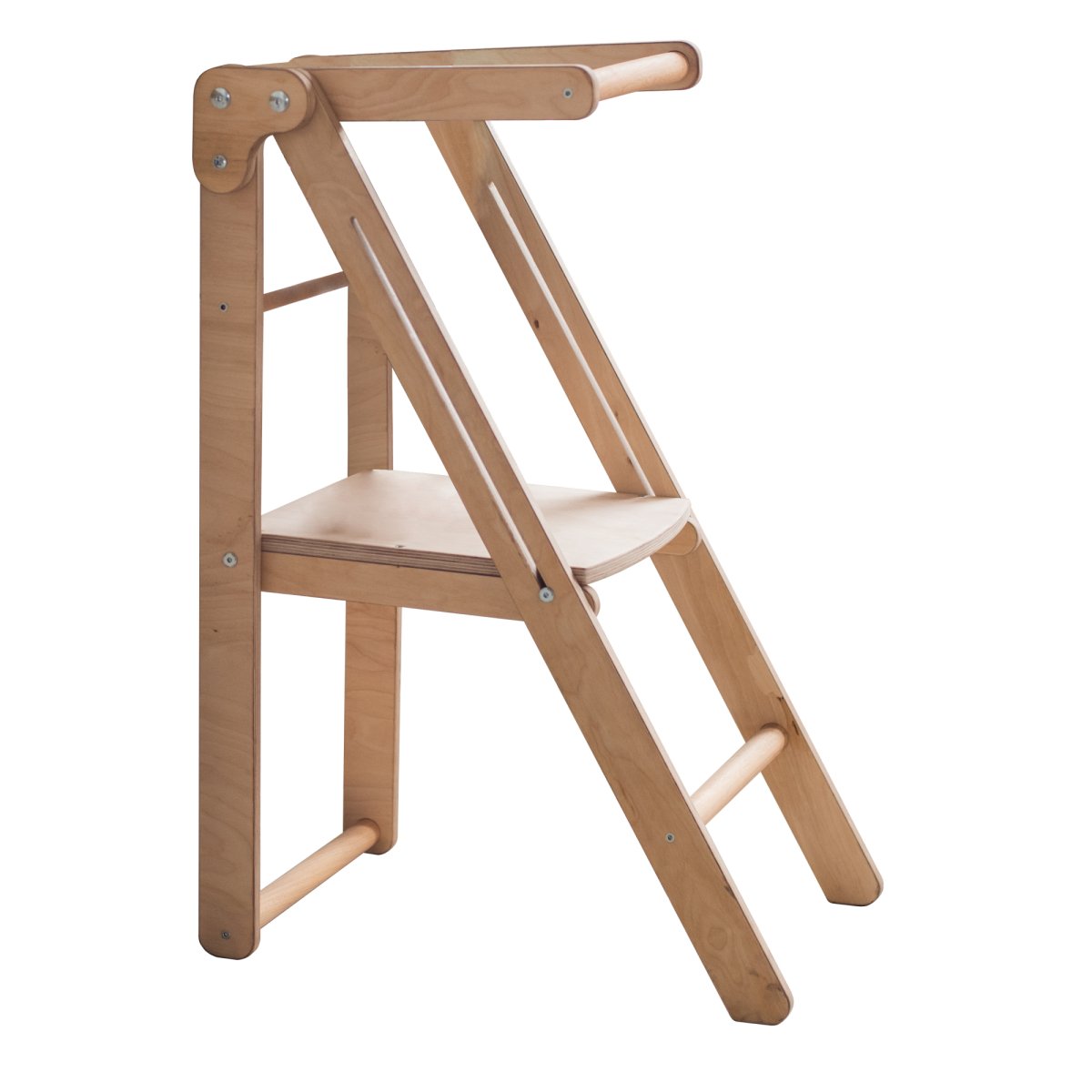 Foldable Step Stool For Toddlers - Kid Chair That Grows - Beige