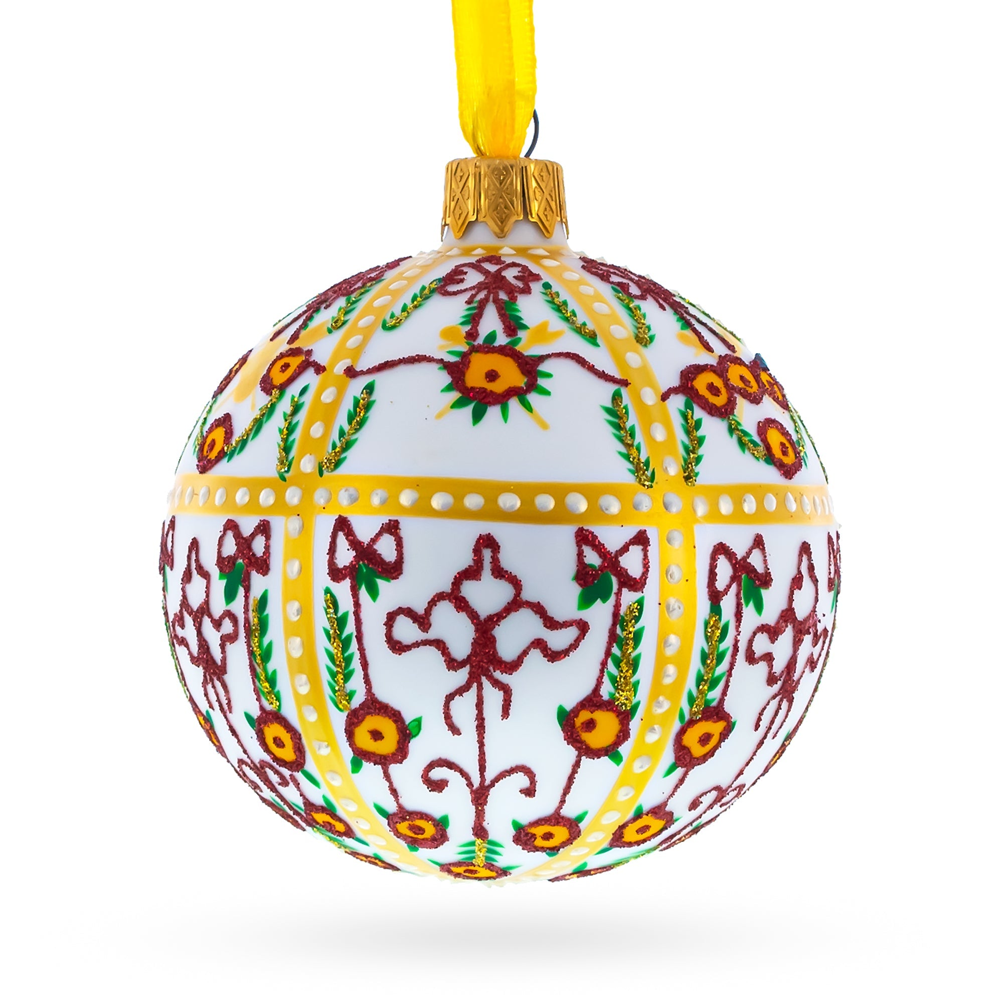 Regal 1901 Gatchina Palace Royal Egg - Blown Glass Ball Christmas Ornament 3.25 Inches