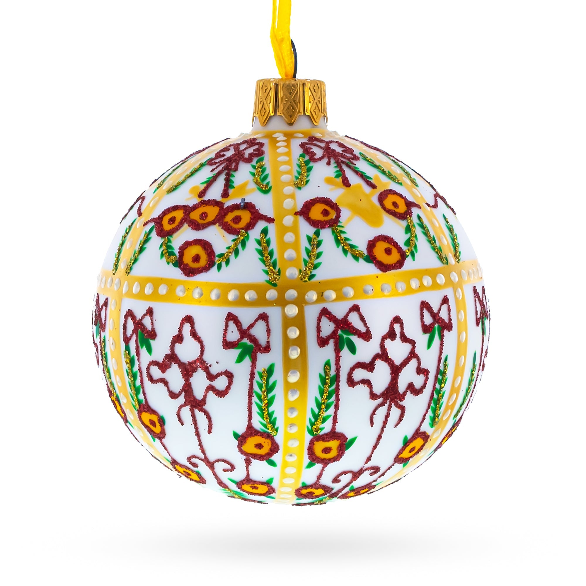 Regal 1901 Gatchina Palace Royal Egg - Blown Glass Ball Christmas Ornament 3.25 Inches