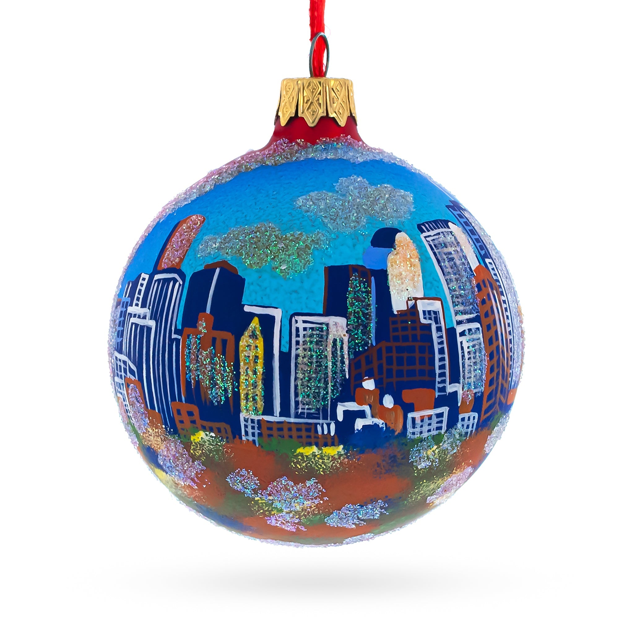 Denver, Colorado Glass Ball Christmas Ornament 3.25 Inches