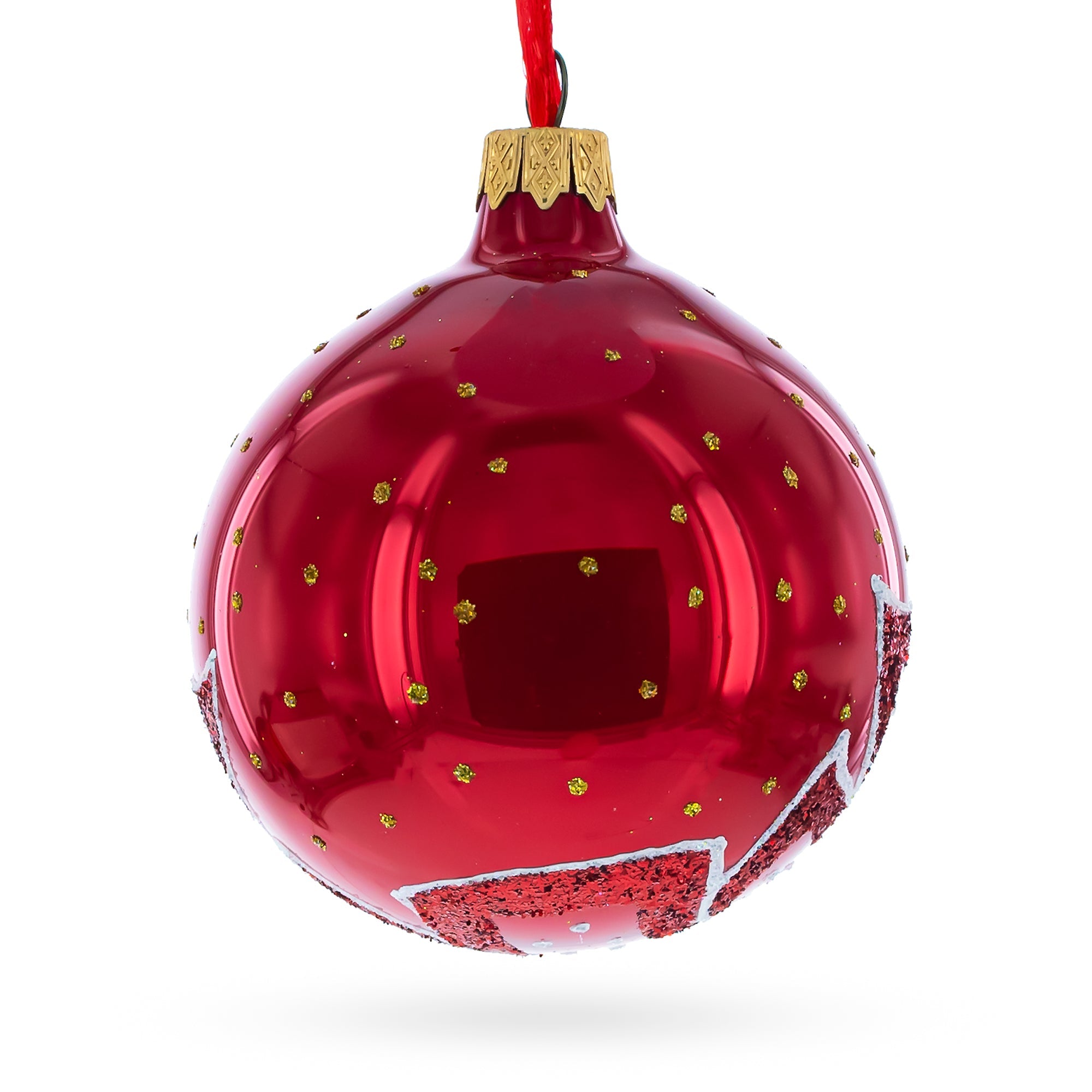 Blossoming Beauty: Flower Girl Glass Christmas Ornament 3.25 Inches