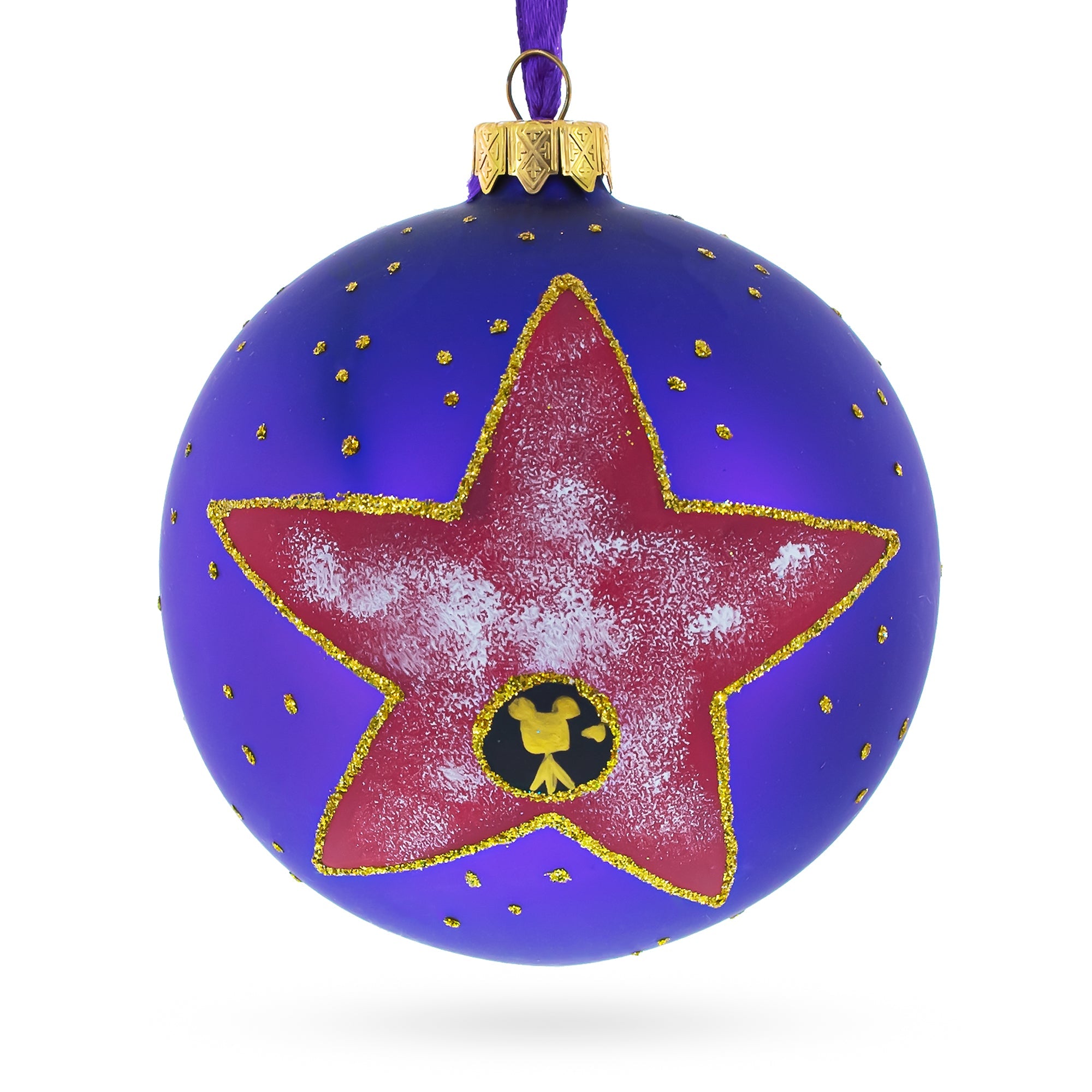 Hollywood, California, Usa Glass Ball Christmas Ornament 4 Inches