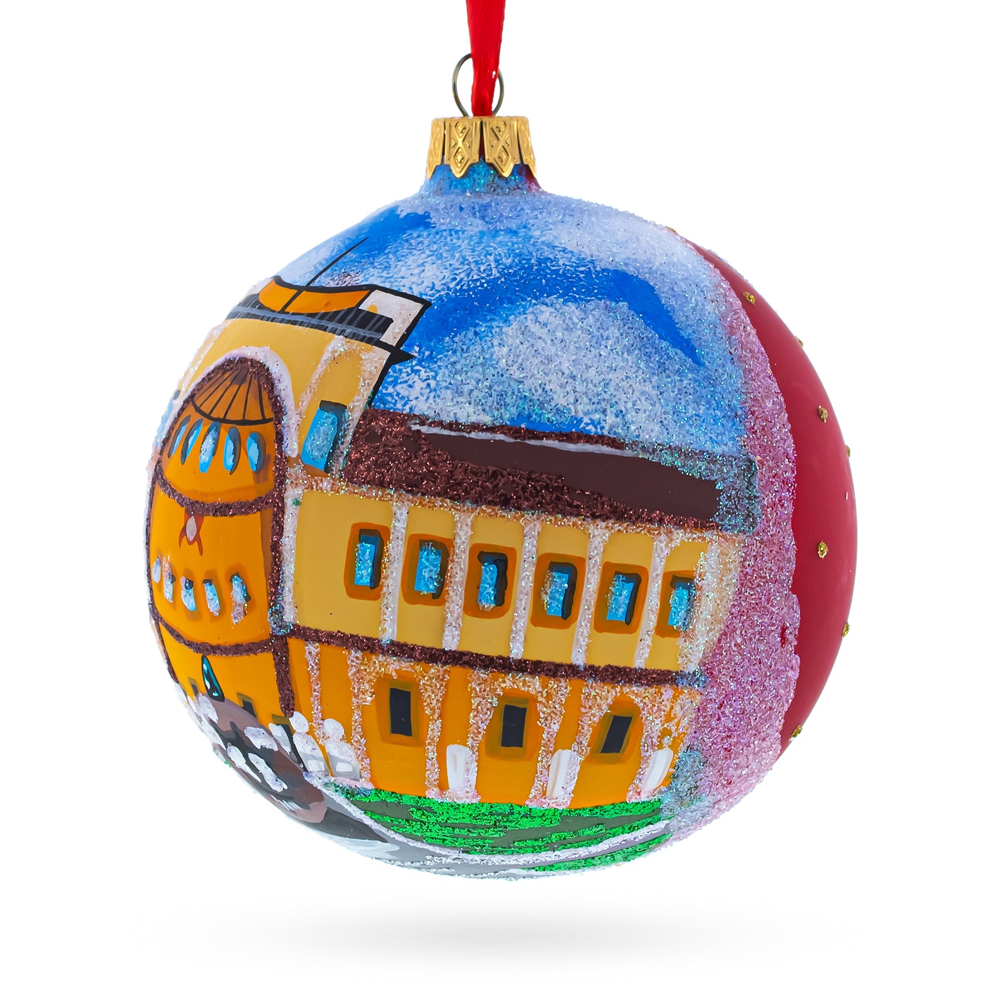 Vatican Museum, Rome Glass Ball Christmas Ornament 4 Inches