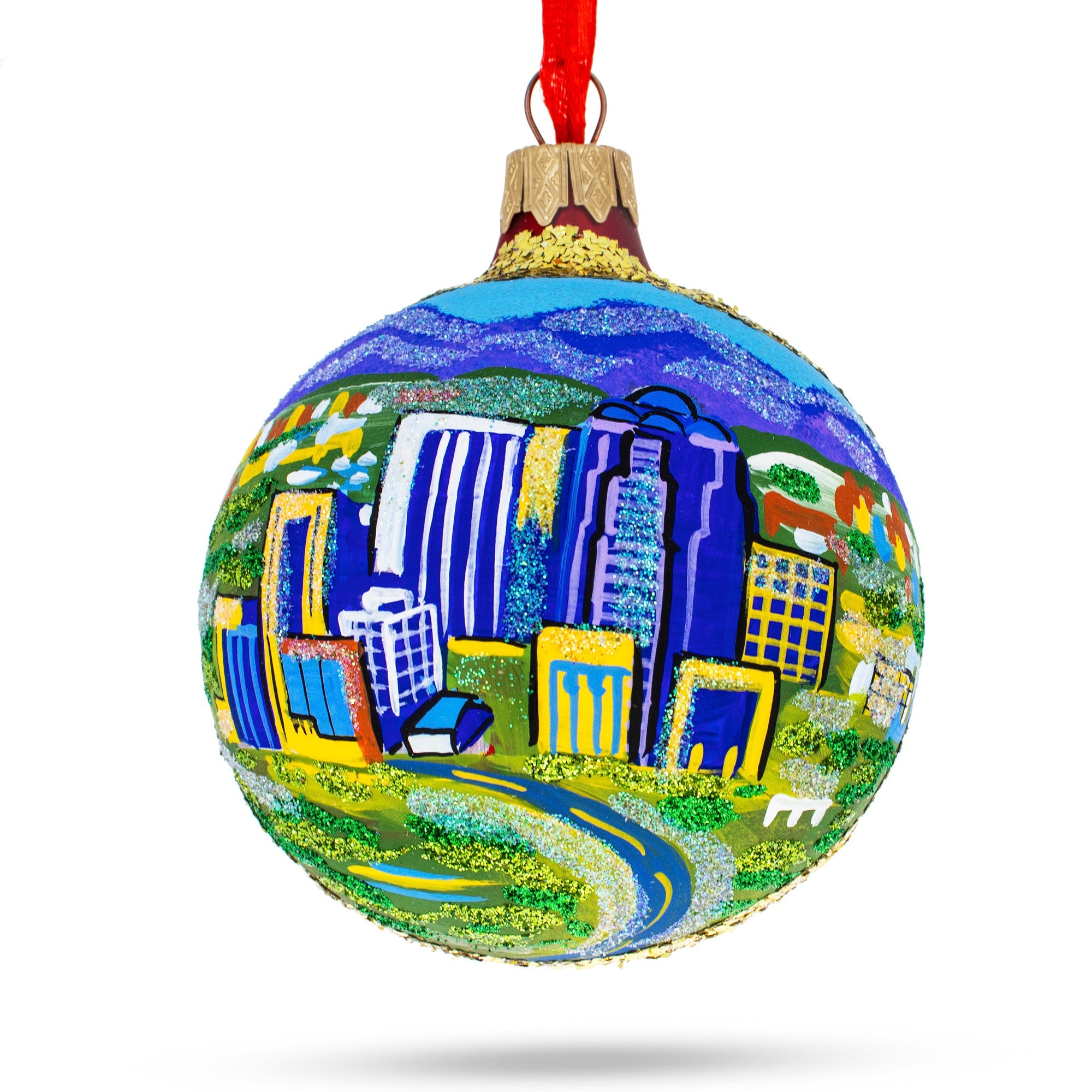 Tucson, Arizona, Usa Glass Ball Christmas Ornament 3.25 Inches