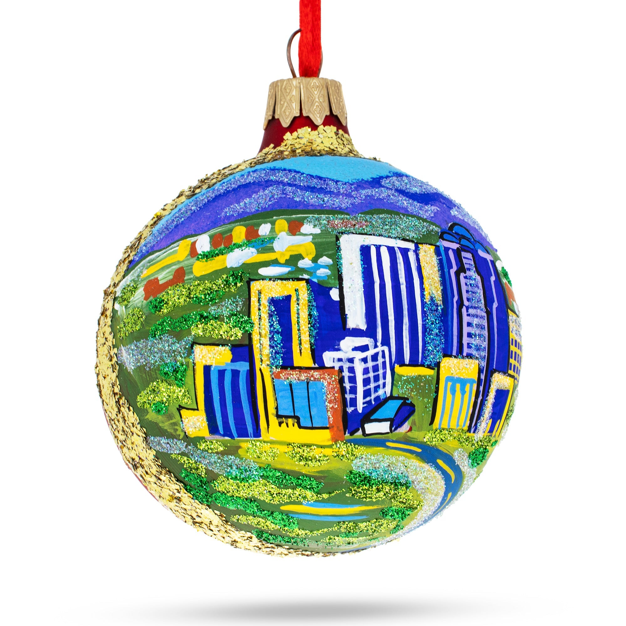 Tucson, Arizona, Usa Glass Ball Christmas Ornament 3.25 Inches