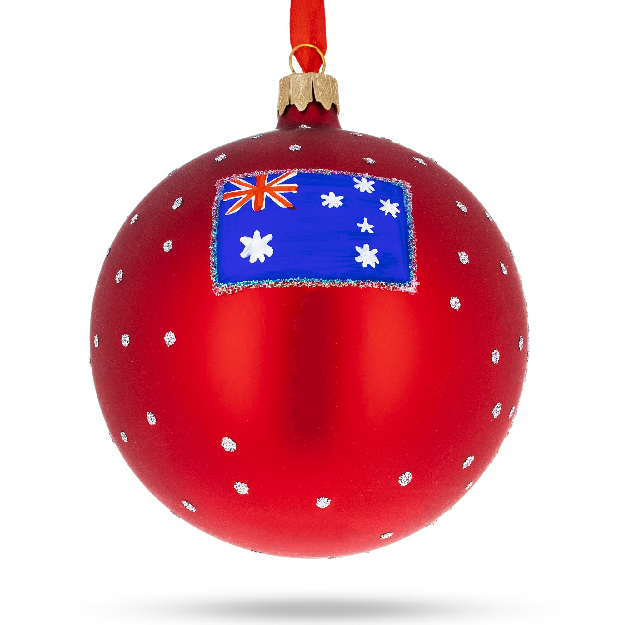 Melbourne, Australia Glass Ball Christmas Ornament 4 Inches