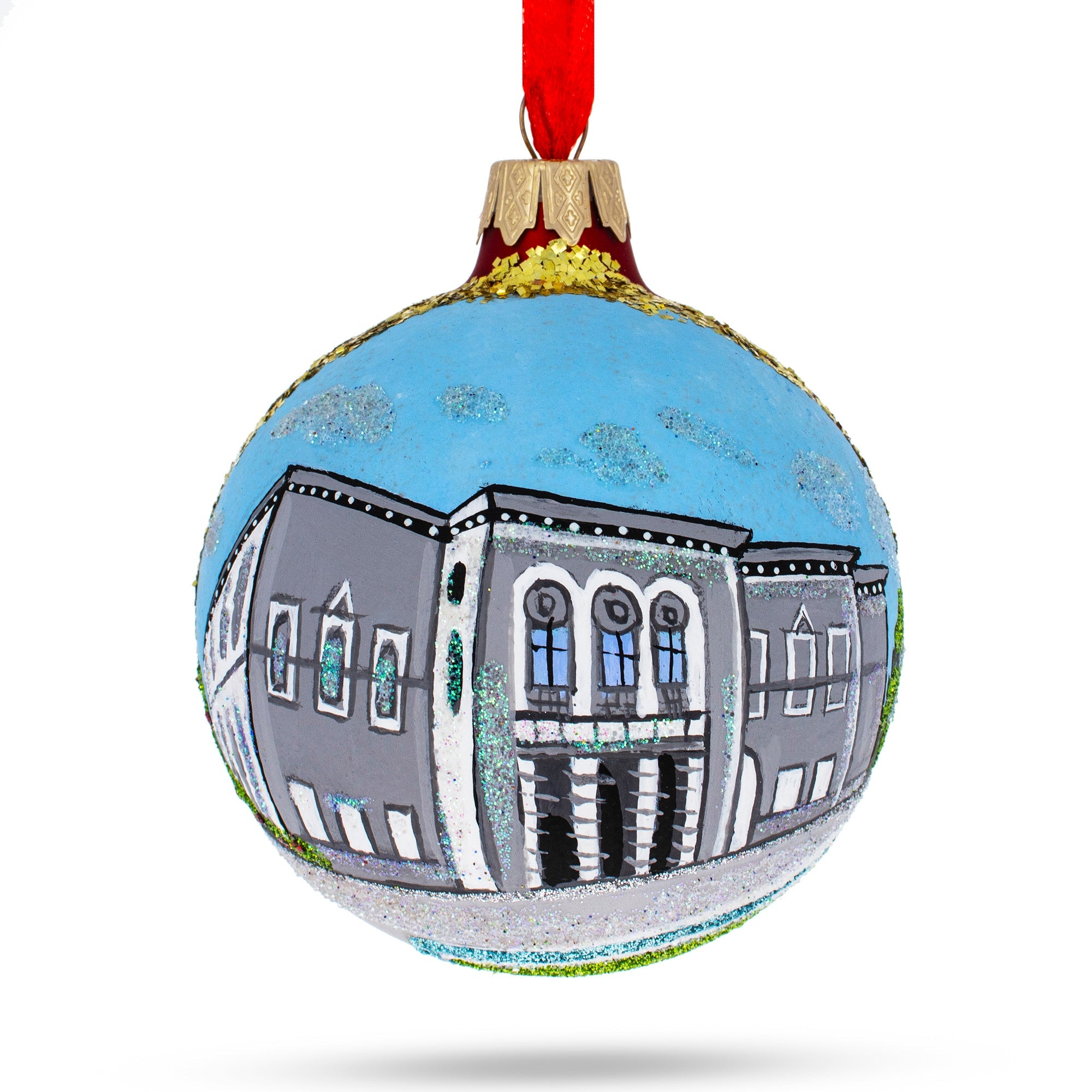 National Gallery, Dublin, Ireland Glass Ball Christmas Ornament 3.25 Inches