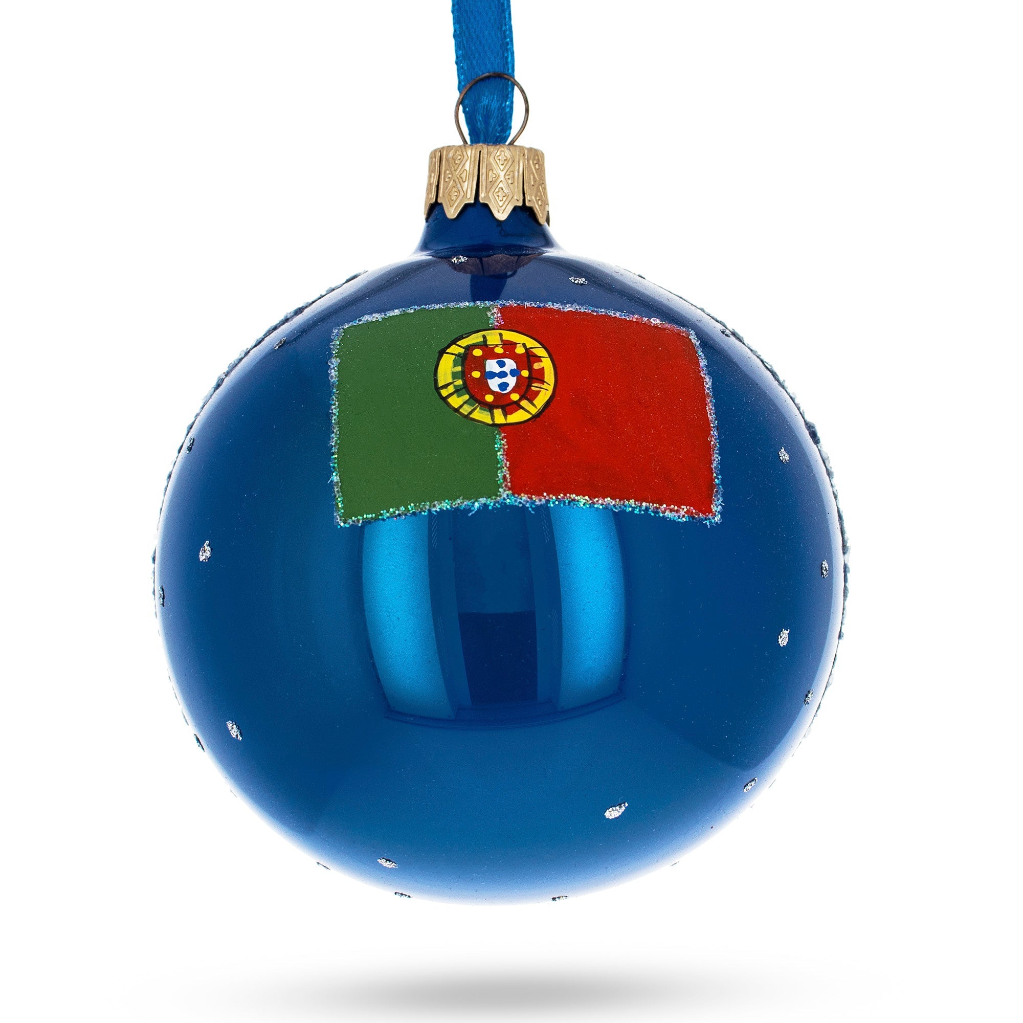 Alfama, Lisbon, Portugal Glass Ball Christmas Ornament 3.25 Inches