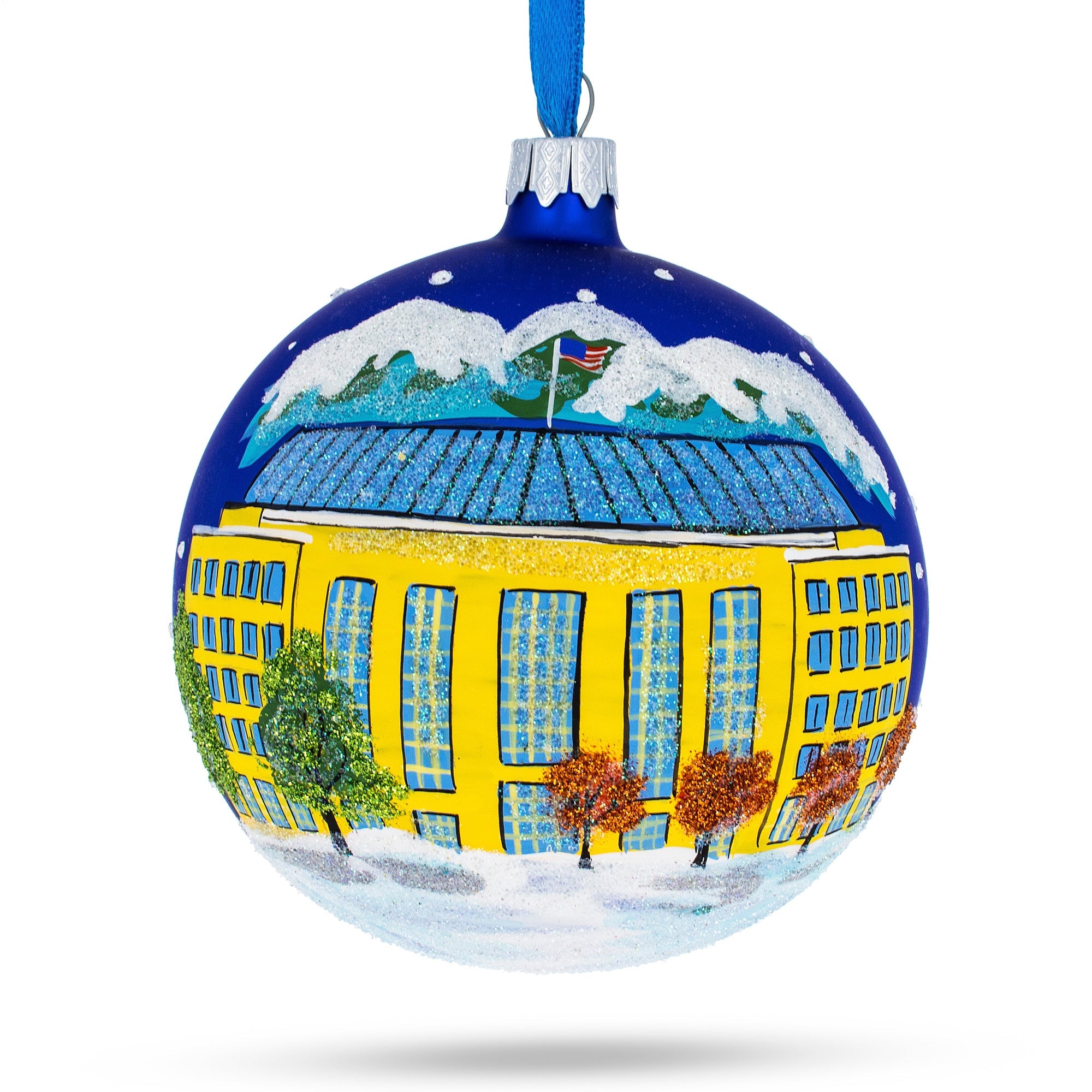 Aurora, Colorado Glass Ball Christmas Ornament 4 Inches