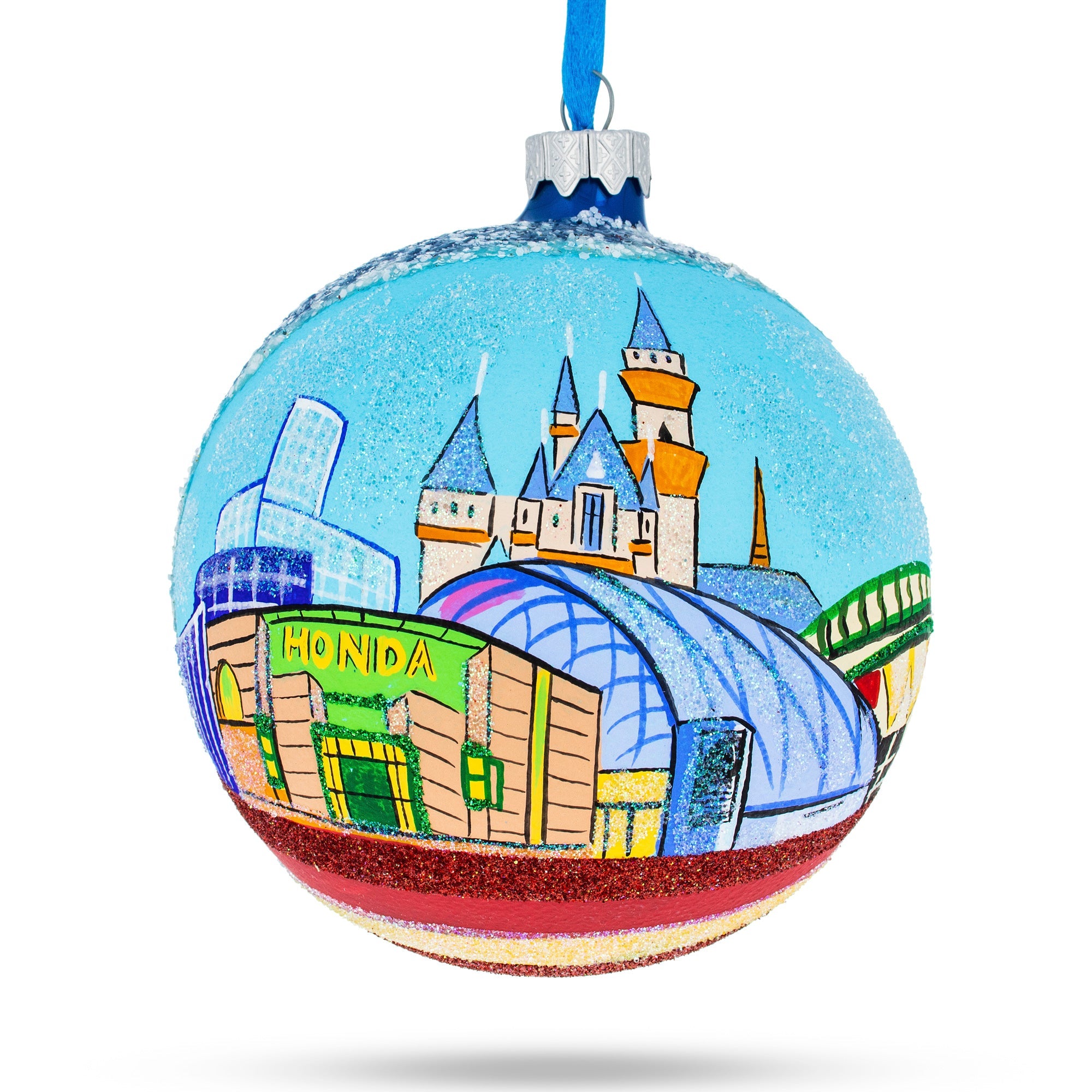 Anaheim, Maryland Glass Ball Christmas Ornament 4 Inches