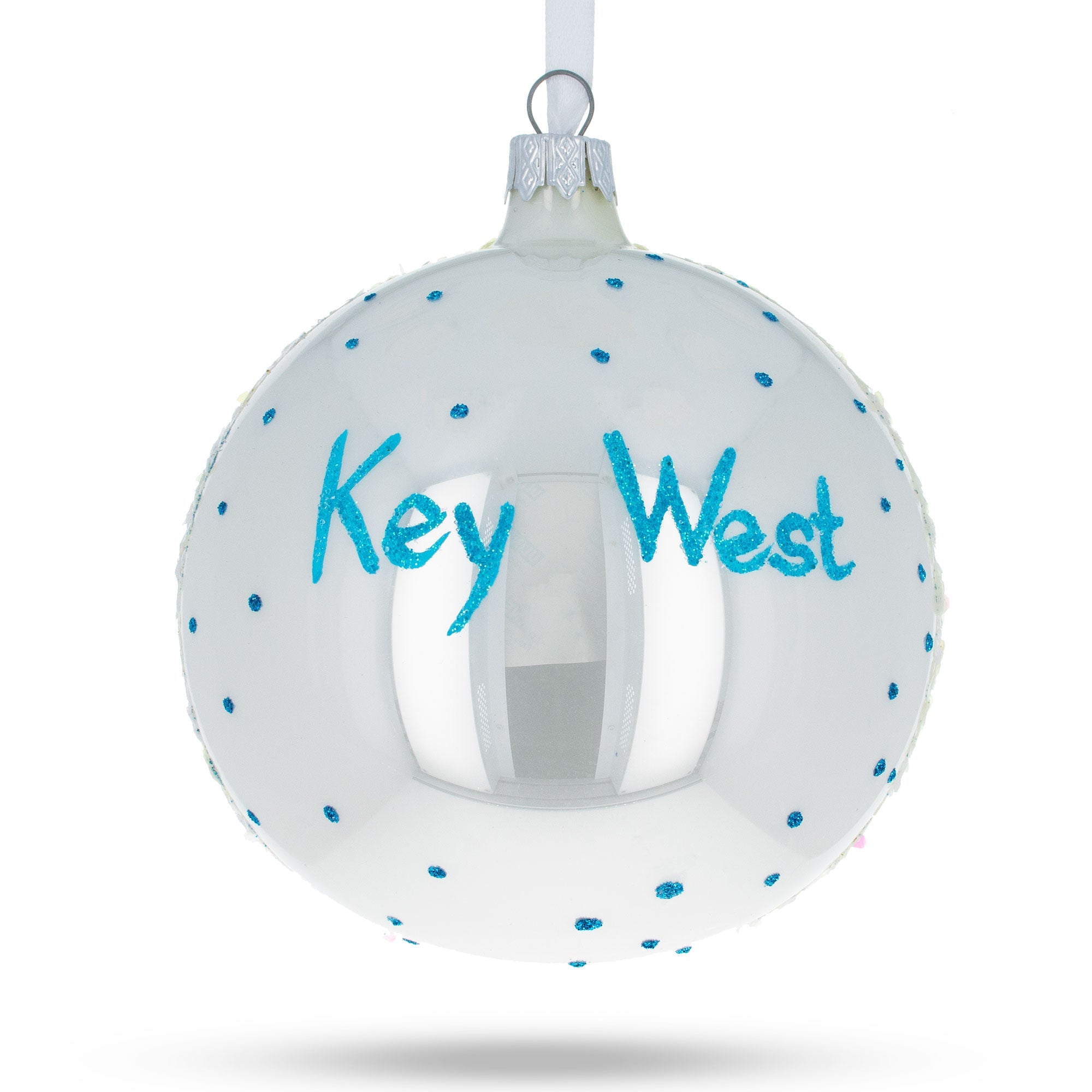 Key West, Florida Glass Ball Christmas Ornament 4 Inches