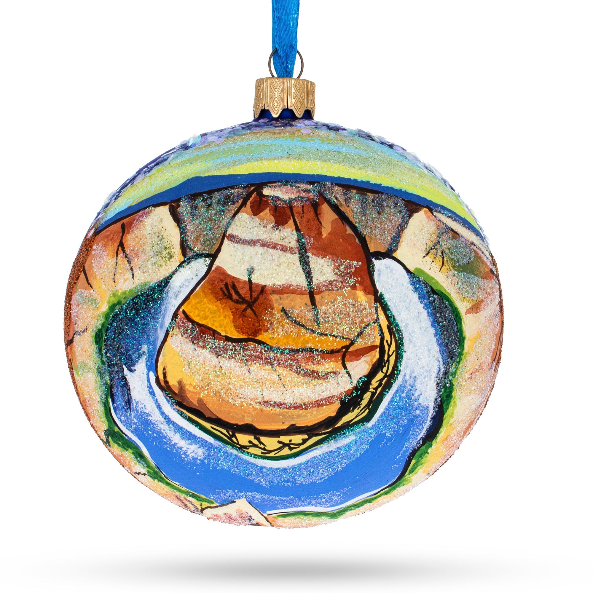 Grand Canyon National Park, Arizona Glass Ball Christmas Ornament 4 Inches