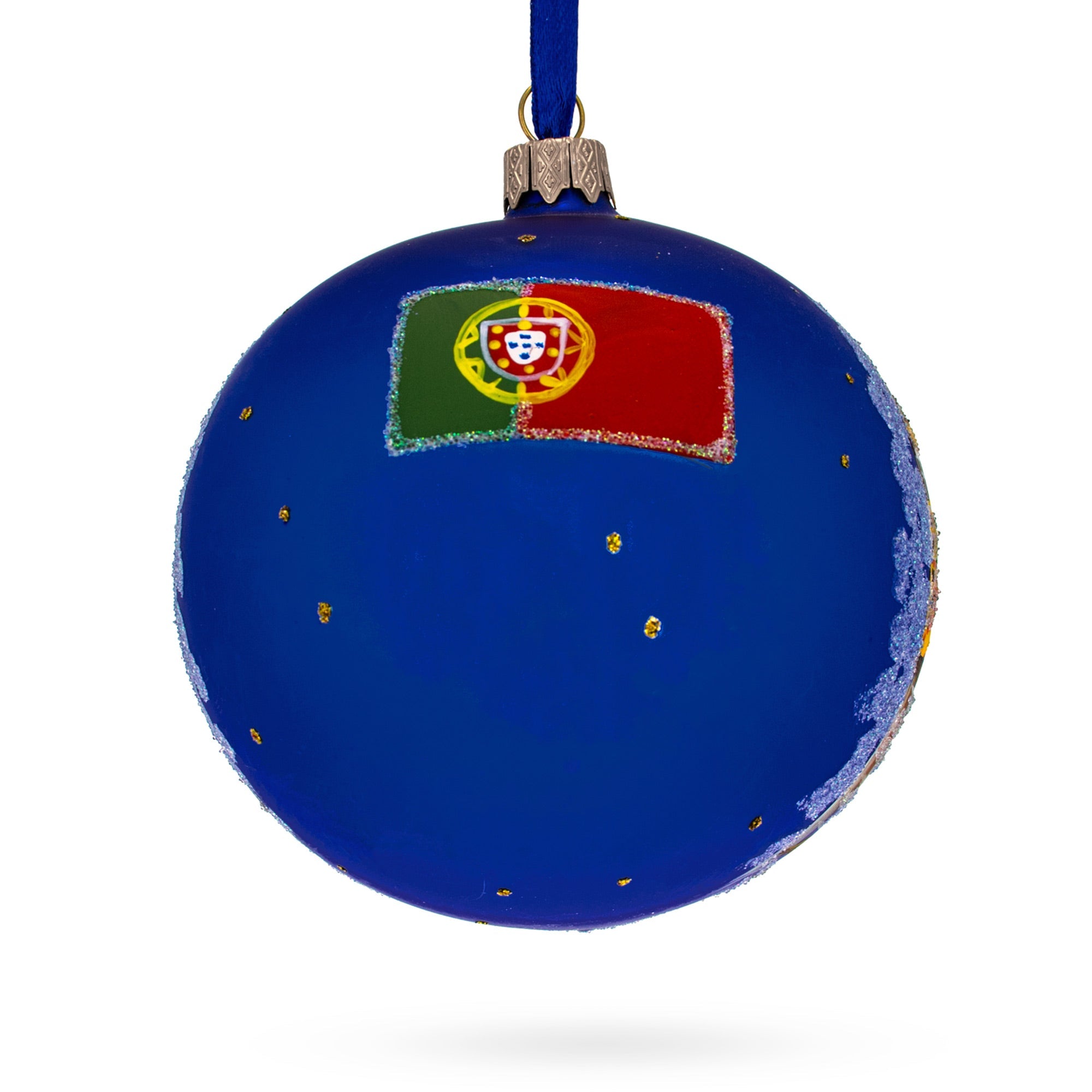 Dom Luis I Bridge, Porto, Portugal Glass Ball Christmas Ornament 4 Inches