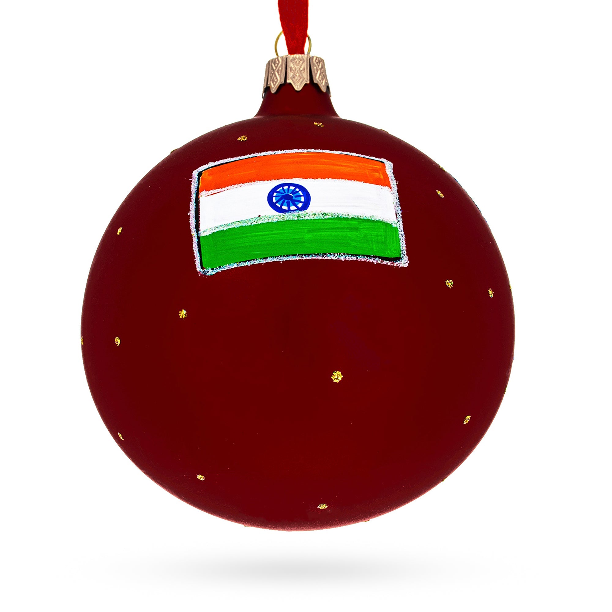 Gateway Of India, Mumbai Glass Ball Christmas Ornament 4 Inches